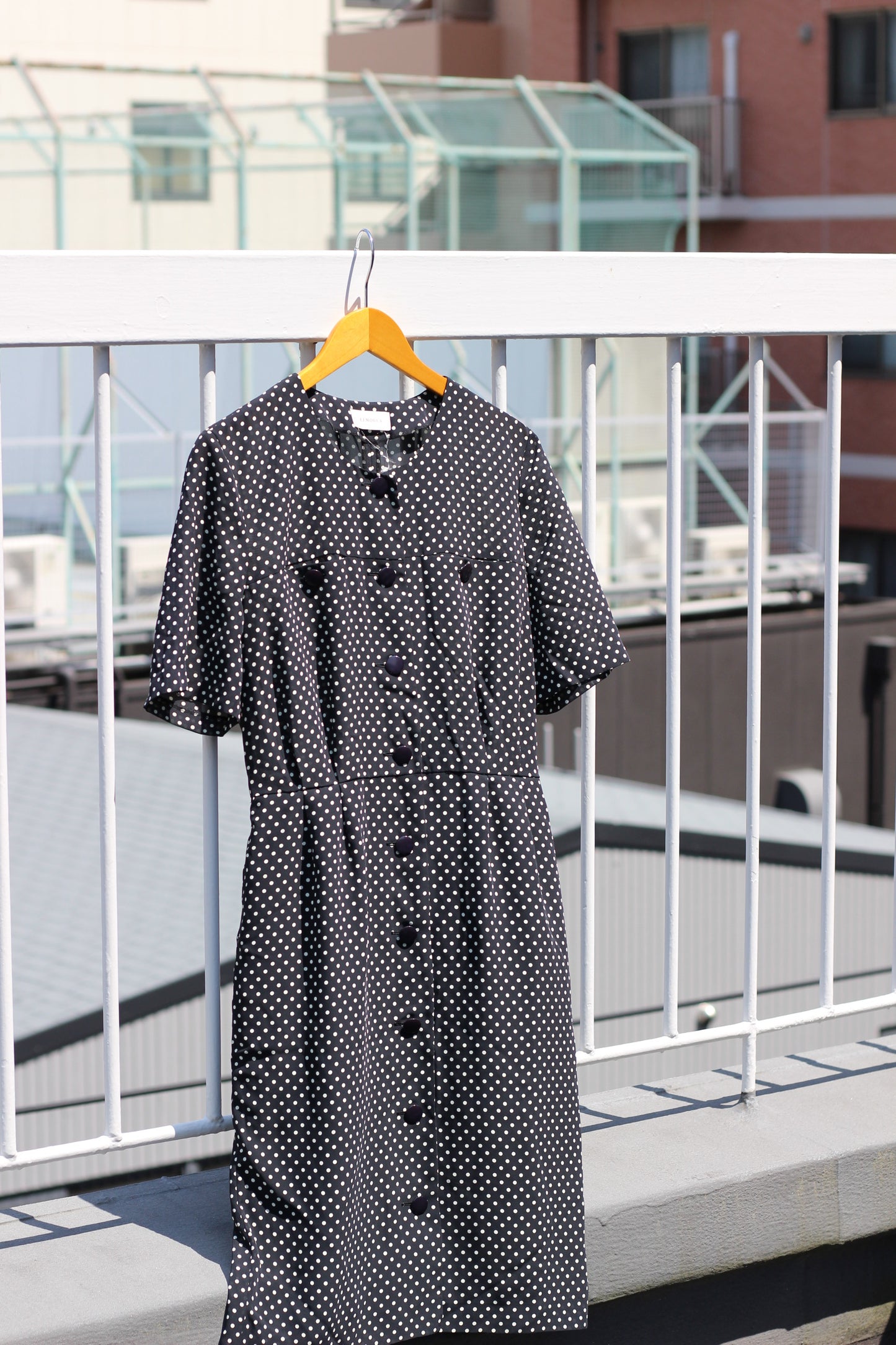 Vintage Dot Short Sleeve One-Piece x5点