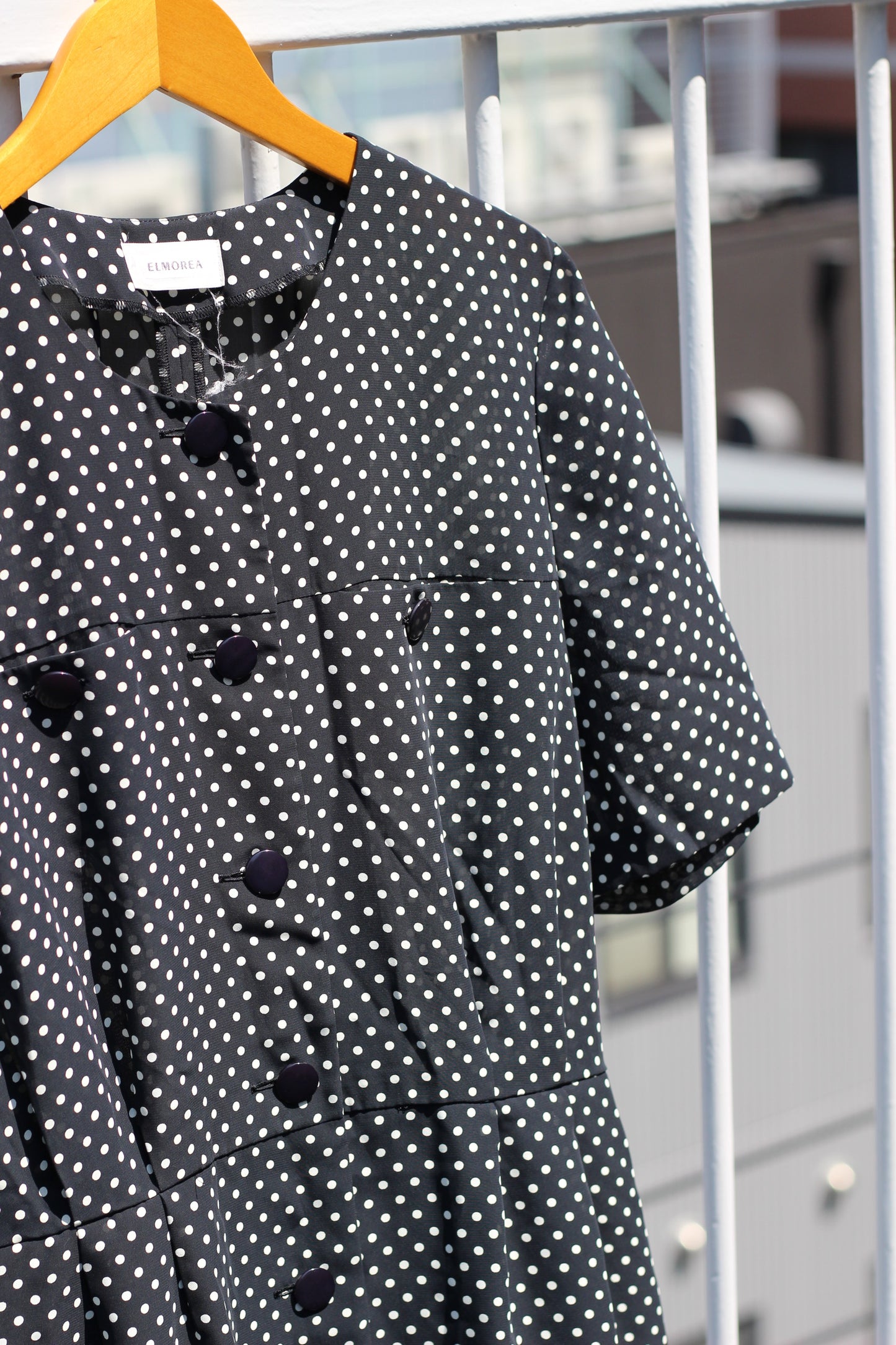 Vintage Dot Short Sleeve One-Piece x5点