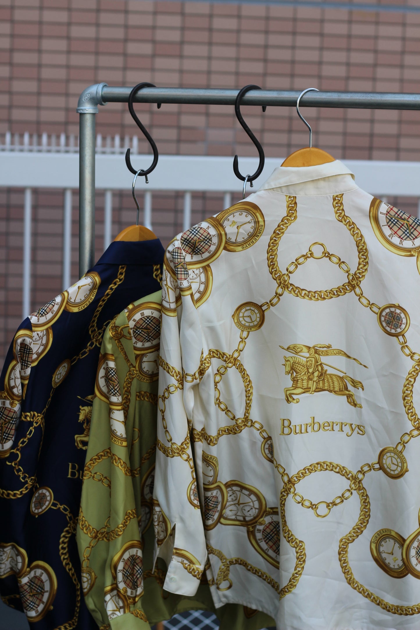 Old Burberry Design shirt x3点