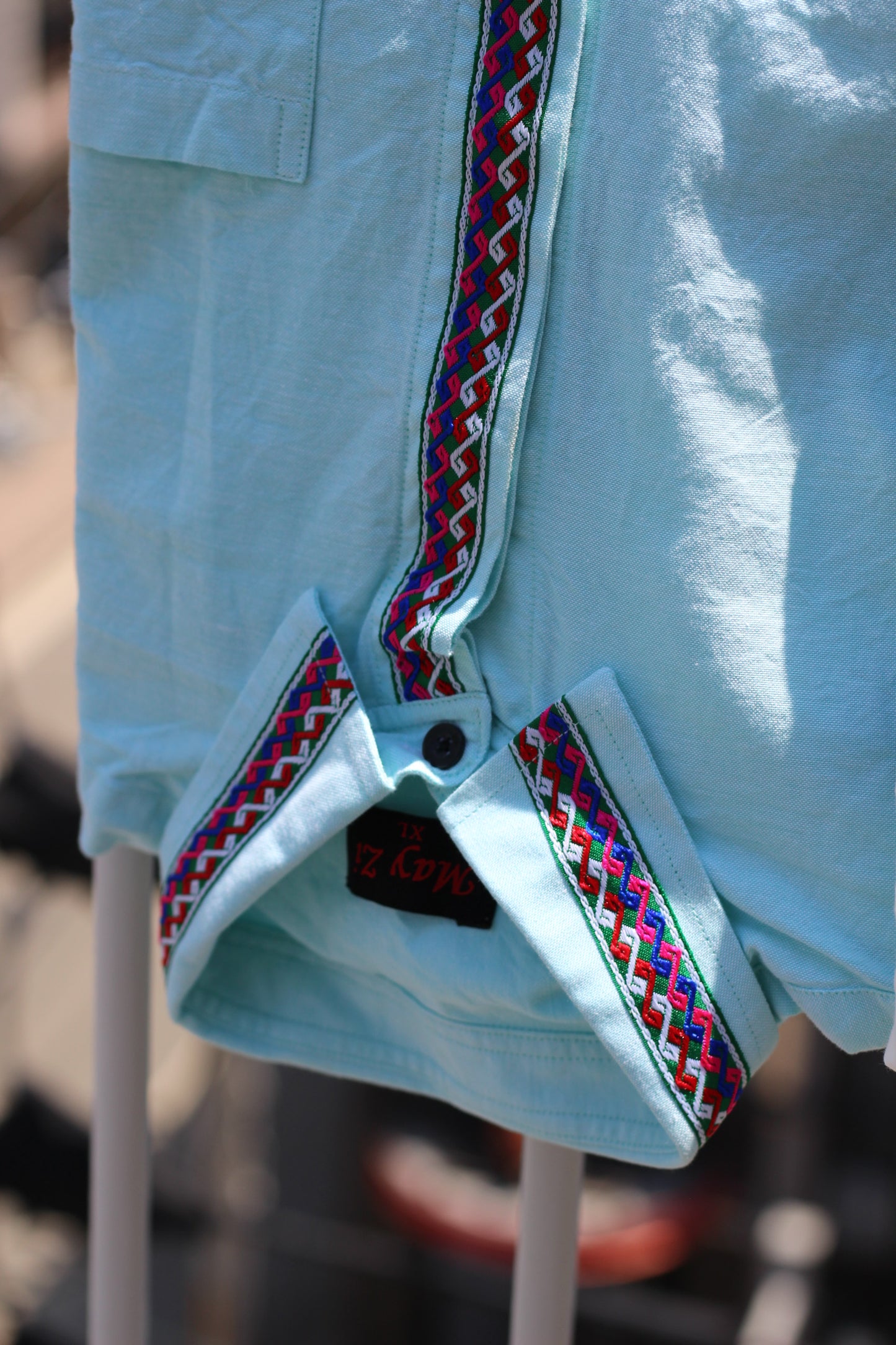 Men's Long Sleeve Embroidery Design Shirt x2点