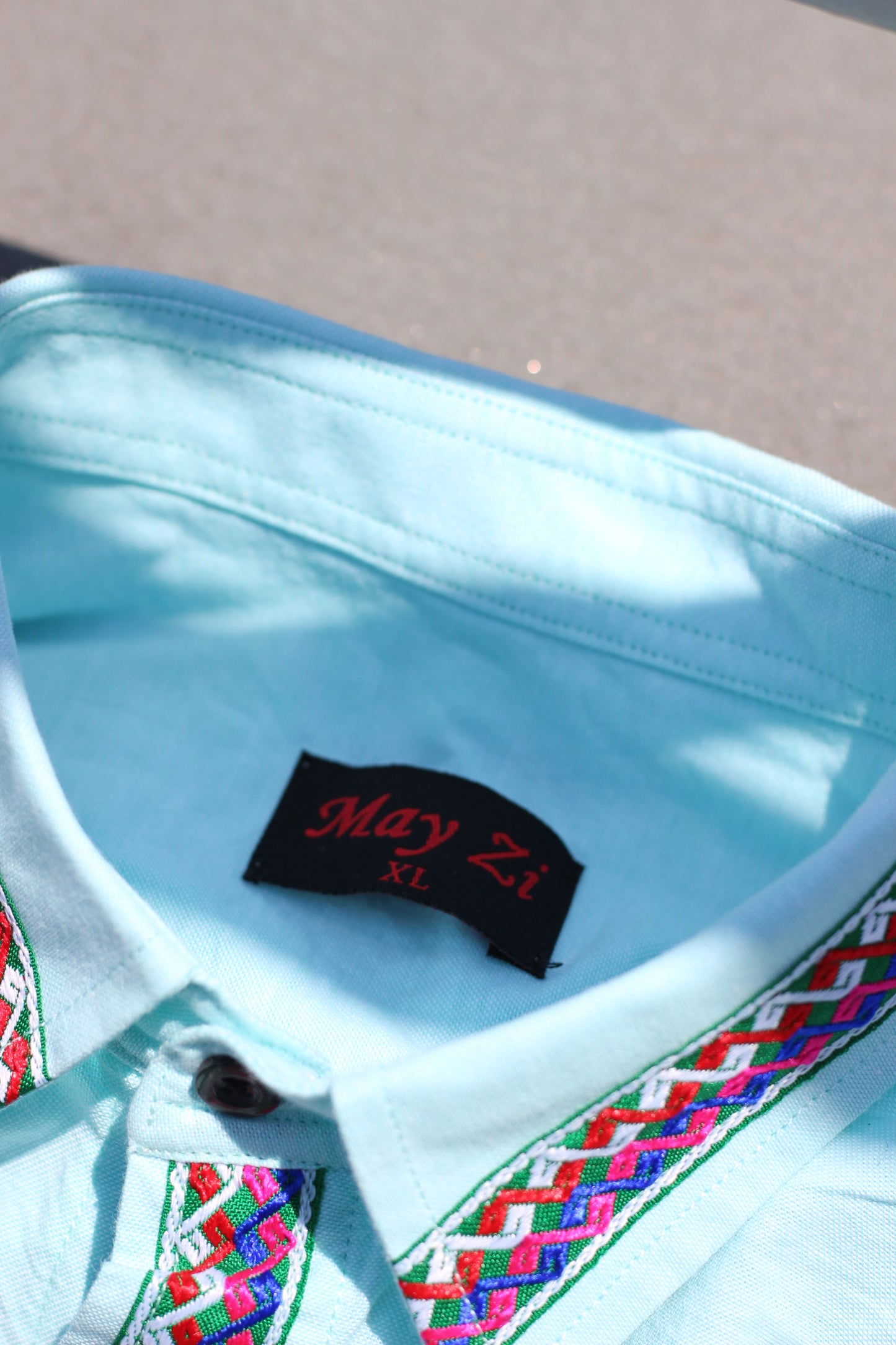 Men's Long Sleeve Embroidery Design Shirt x2点