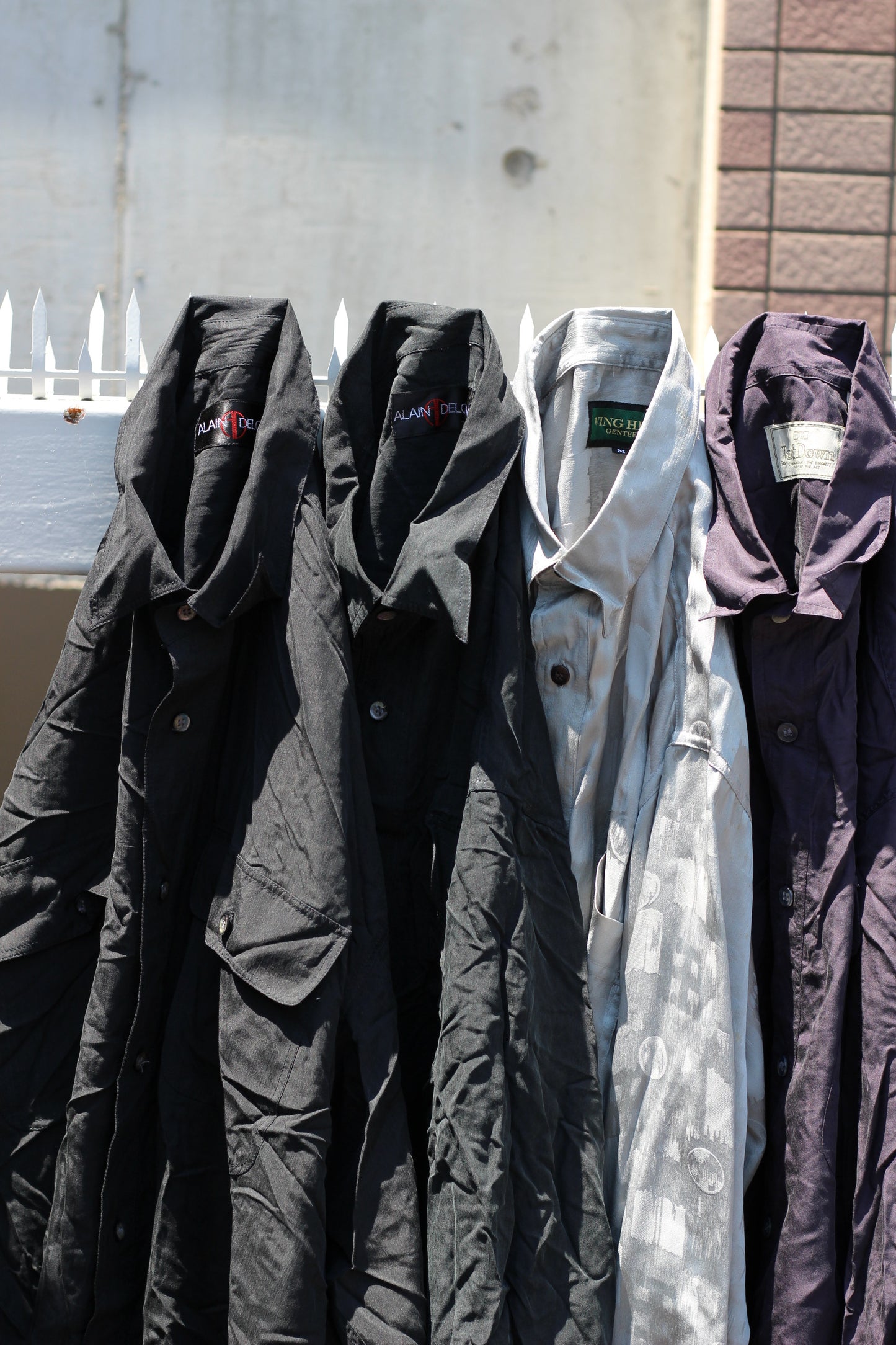Men's Long Sleeve Silk Shirt x9点