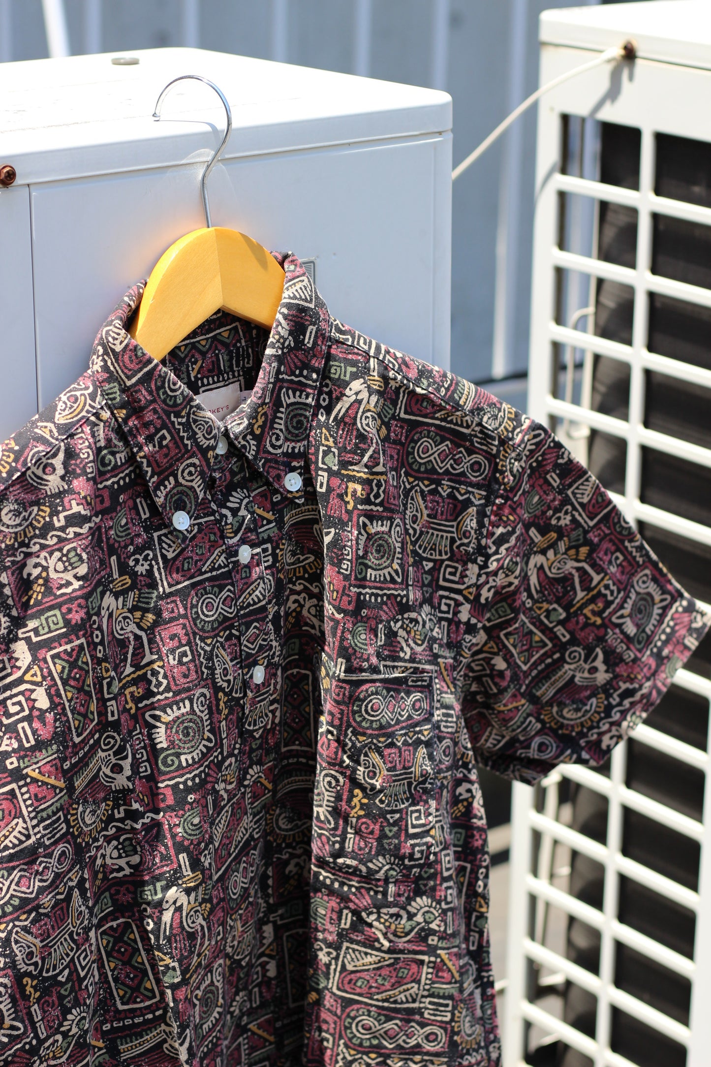 Men's Dark Color Design Short Sleeve Shirt x8点