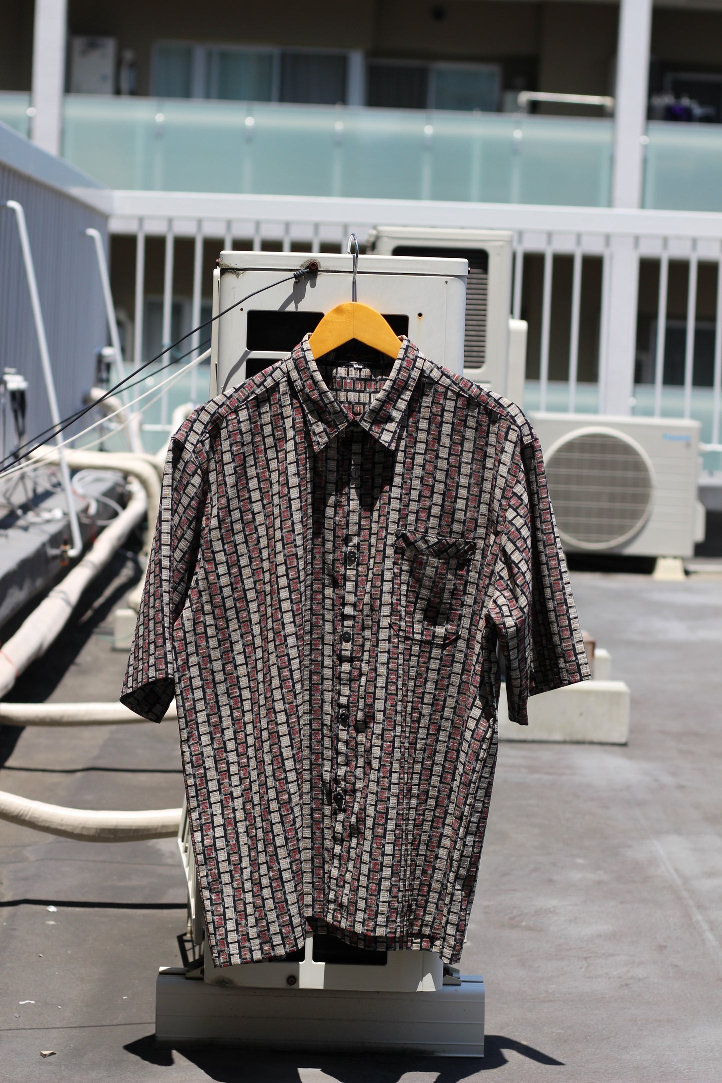 Men's Dark Color Design Short Sleeve Shirt x8点