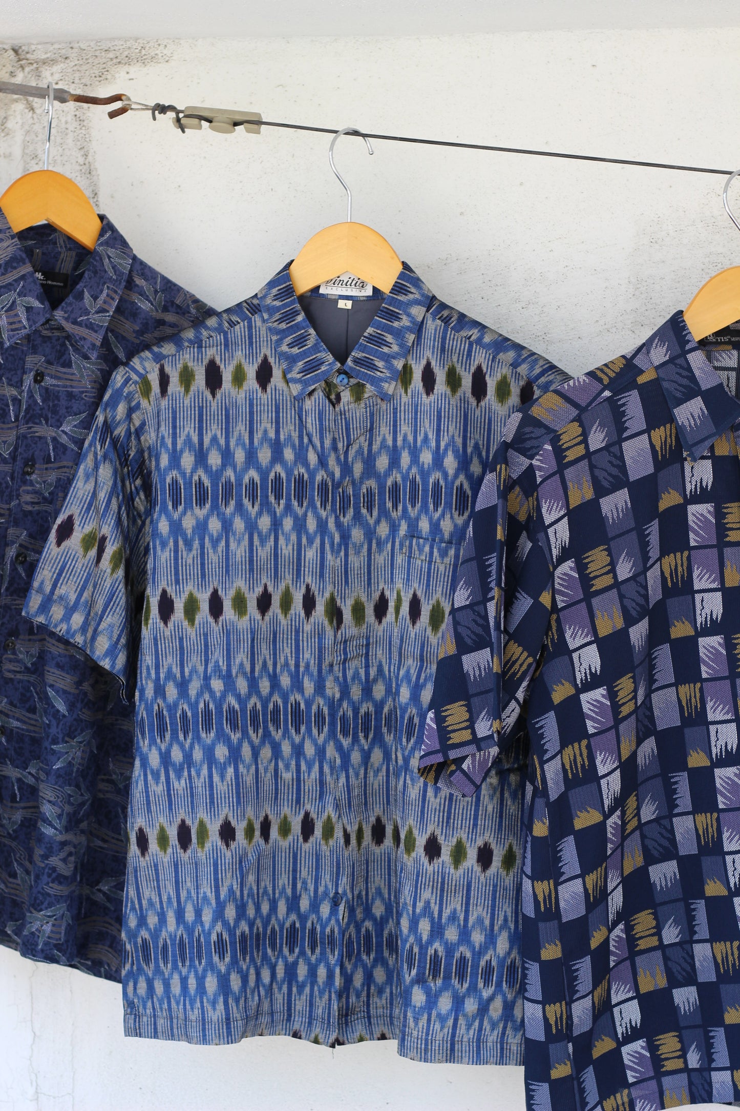 Men's Dark Color Design Short Sleeve Shirt x8点