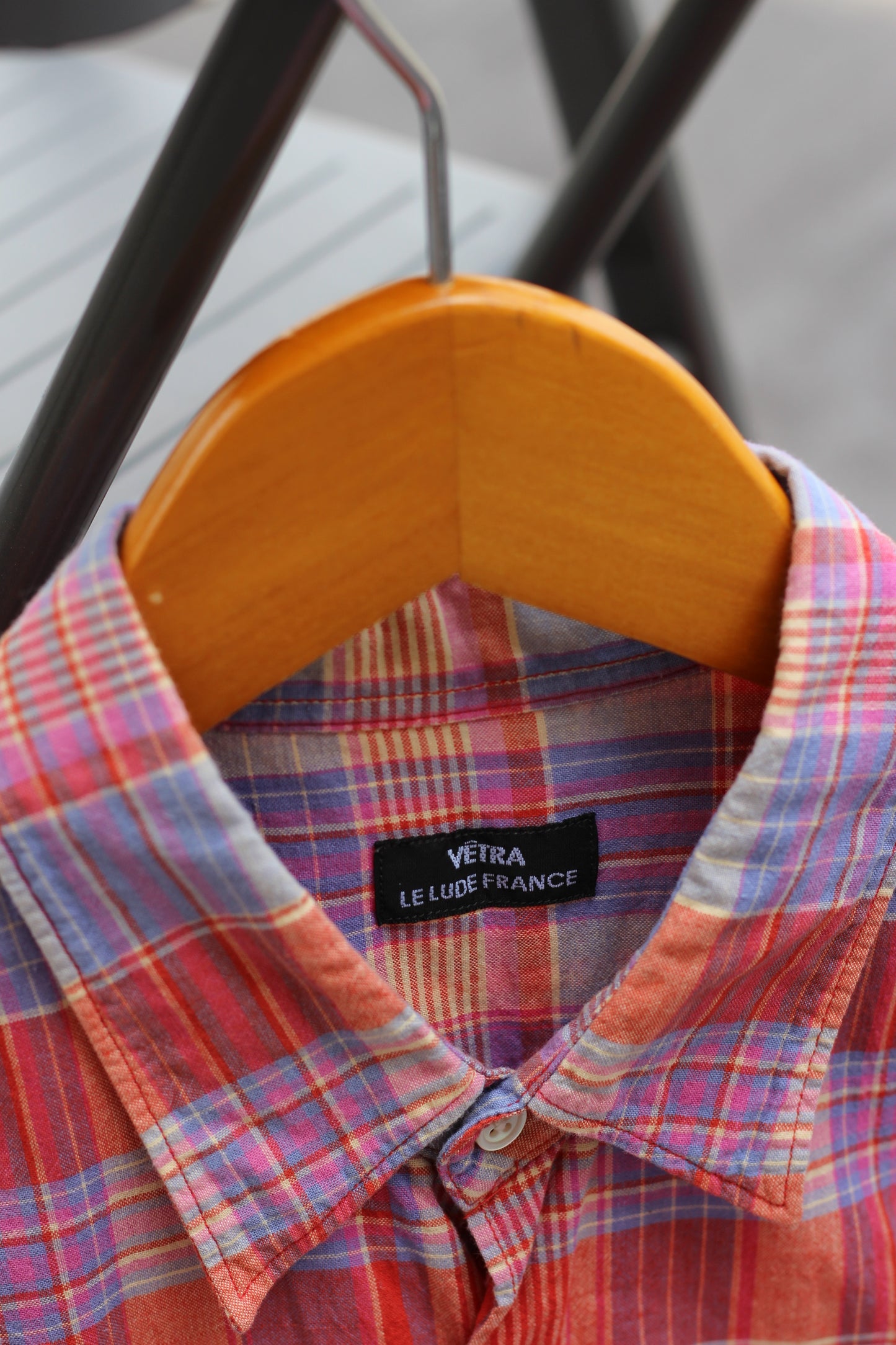 Made In France Men's Vintage Check Short Sleeve Shirt set x2点
