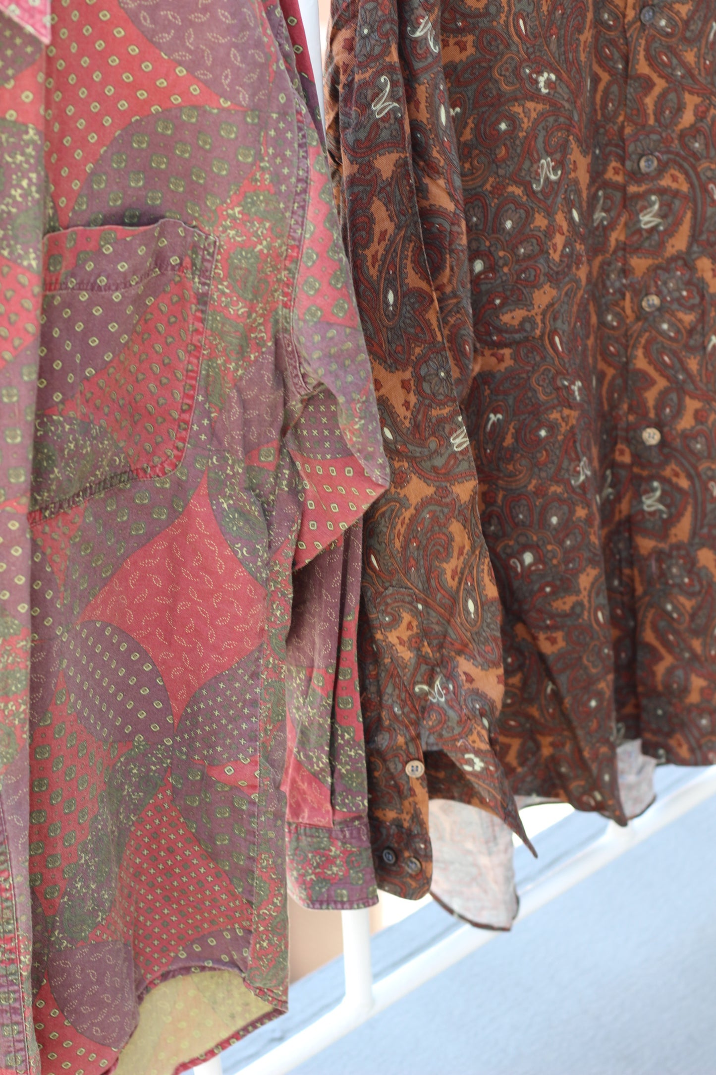 Men's Paisley Design Long Sleeve Shirt x5点