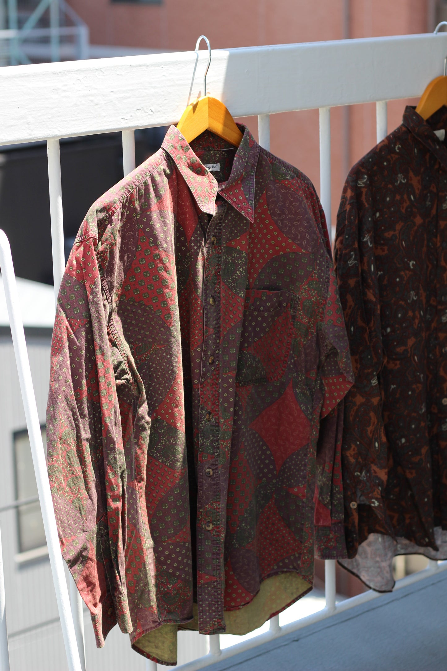 Men's Paisley Design Long Sleeve Shirt x5点