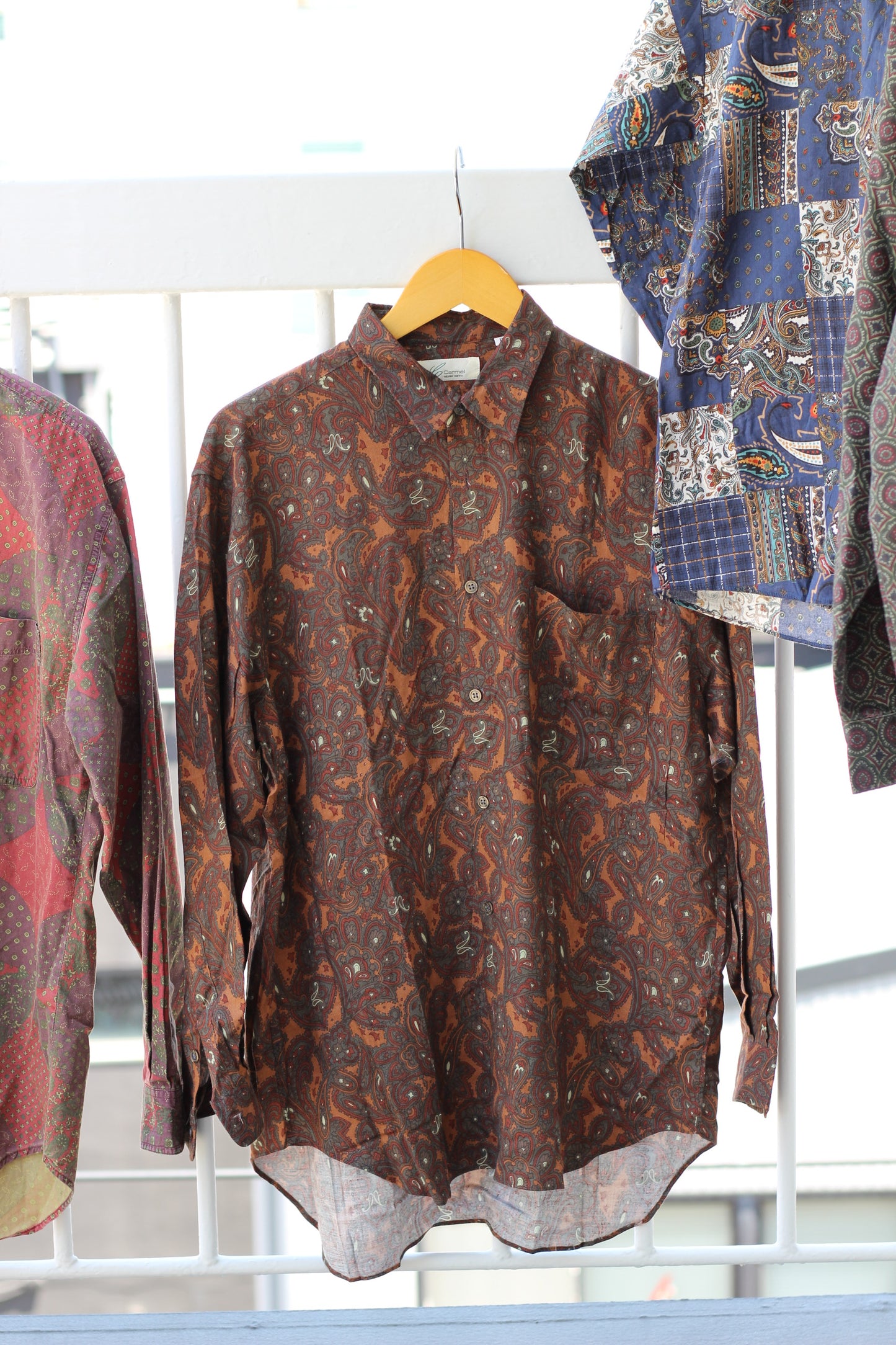 Men's Paisley Design Long Sleeve Shirt x5点