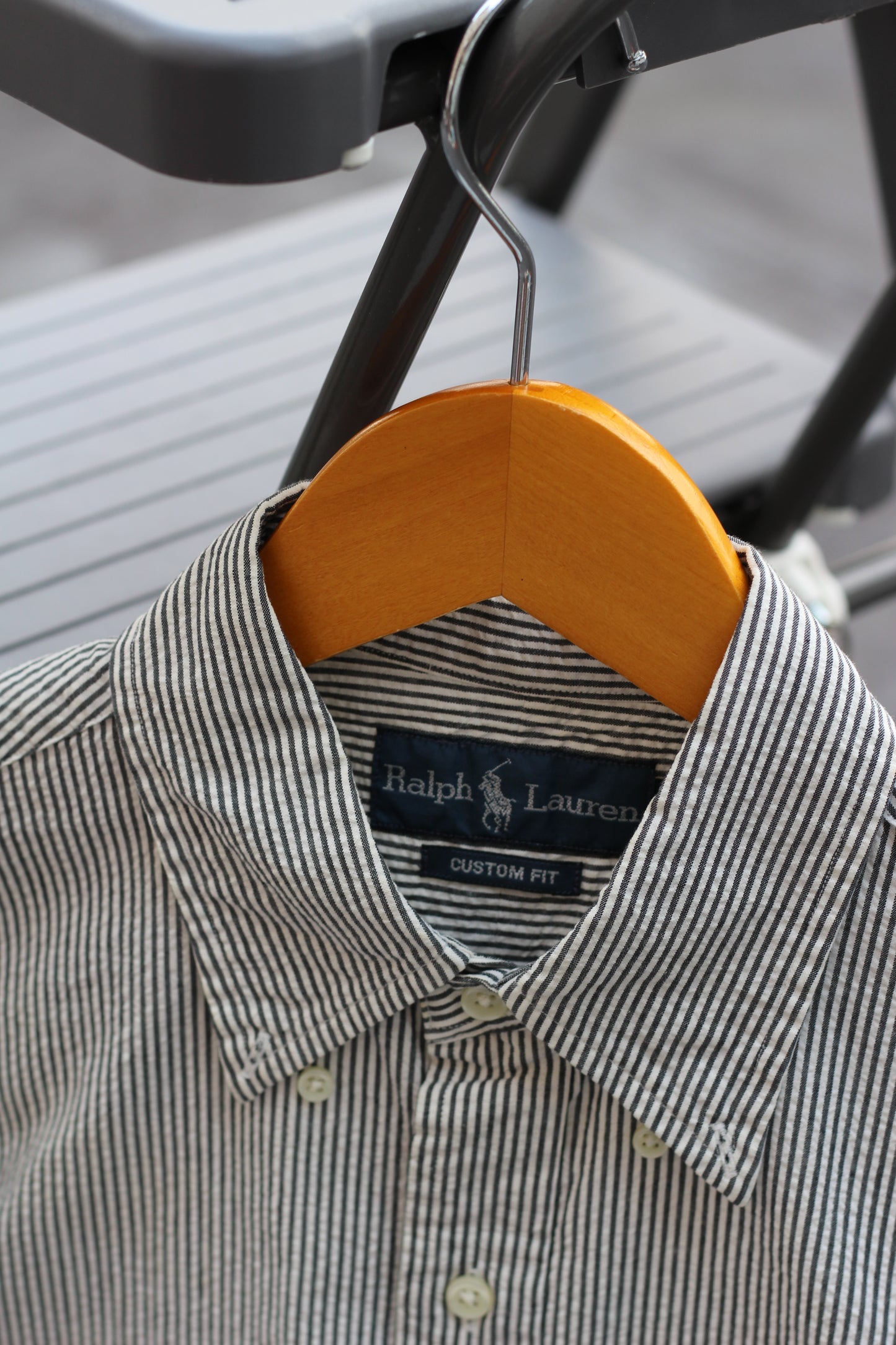 90-00's Ralph Lauren Stripe Short Sleeve Shirt set x2点