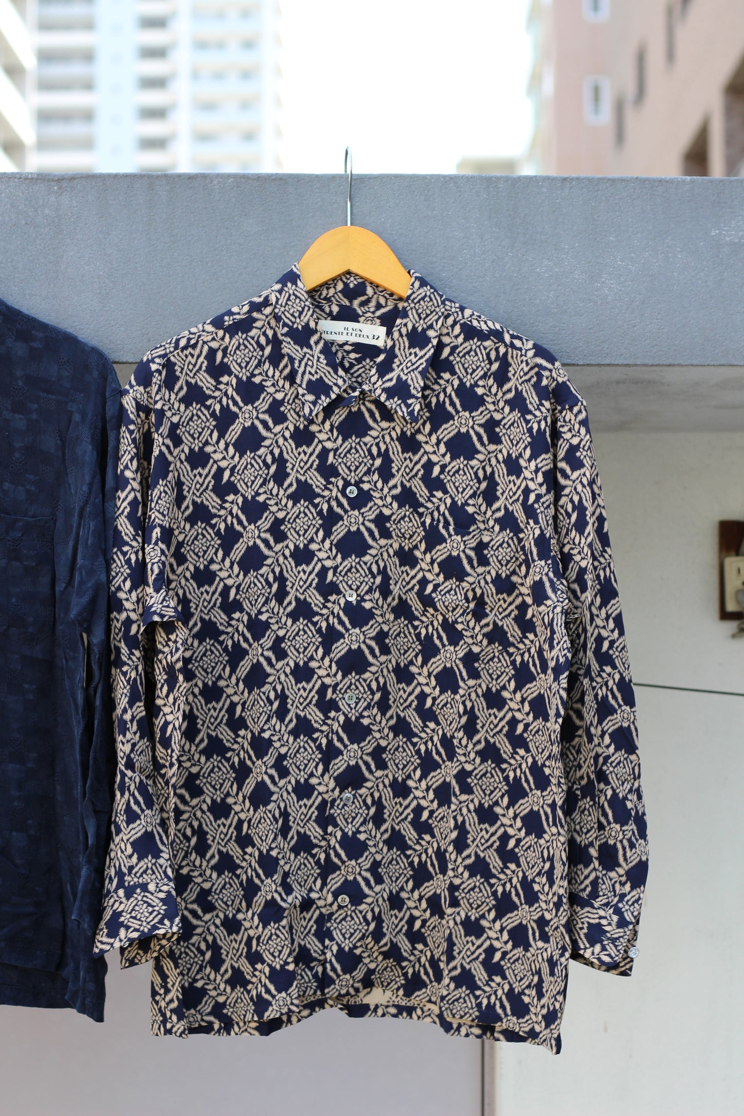 Men's Luxury Material Cupro & Rayon Design Long Sleeve Shirt x3点