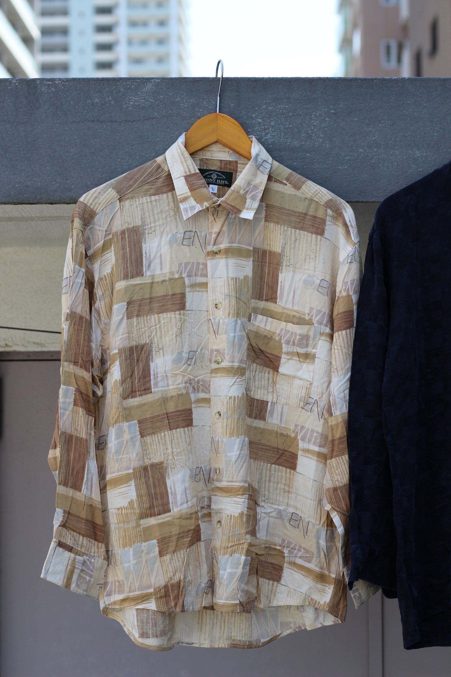 Men's Luxury Material Cupro & Rayon Design Long Sleeve Shirt x3点