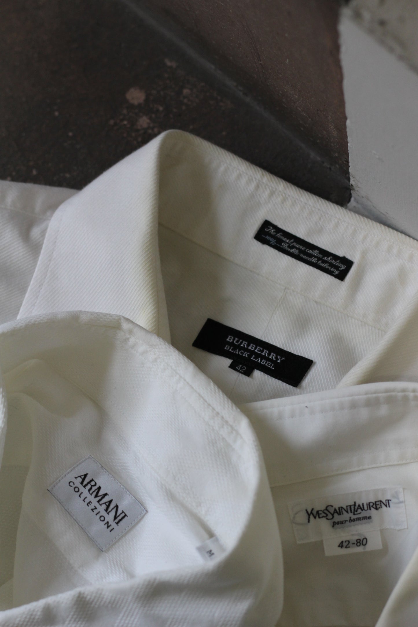 Men's Import brand White Long Sleeve Shirt x3点