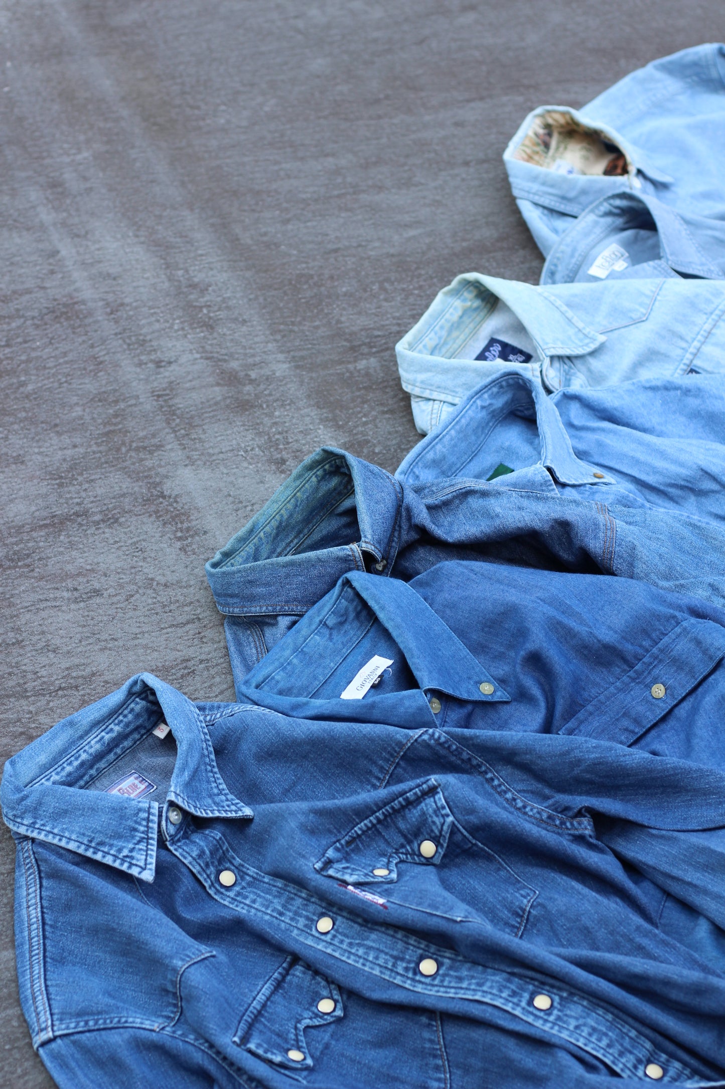 Men's Long Sleeve Denim Shirt x7点