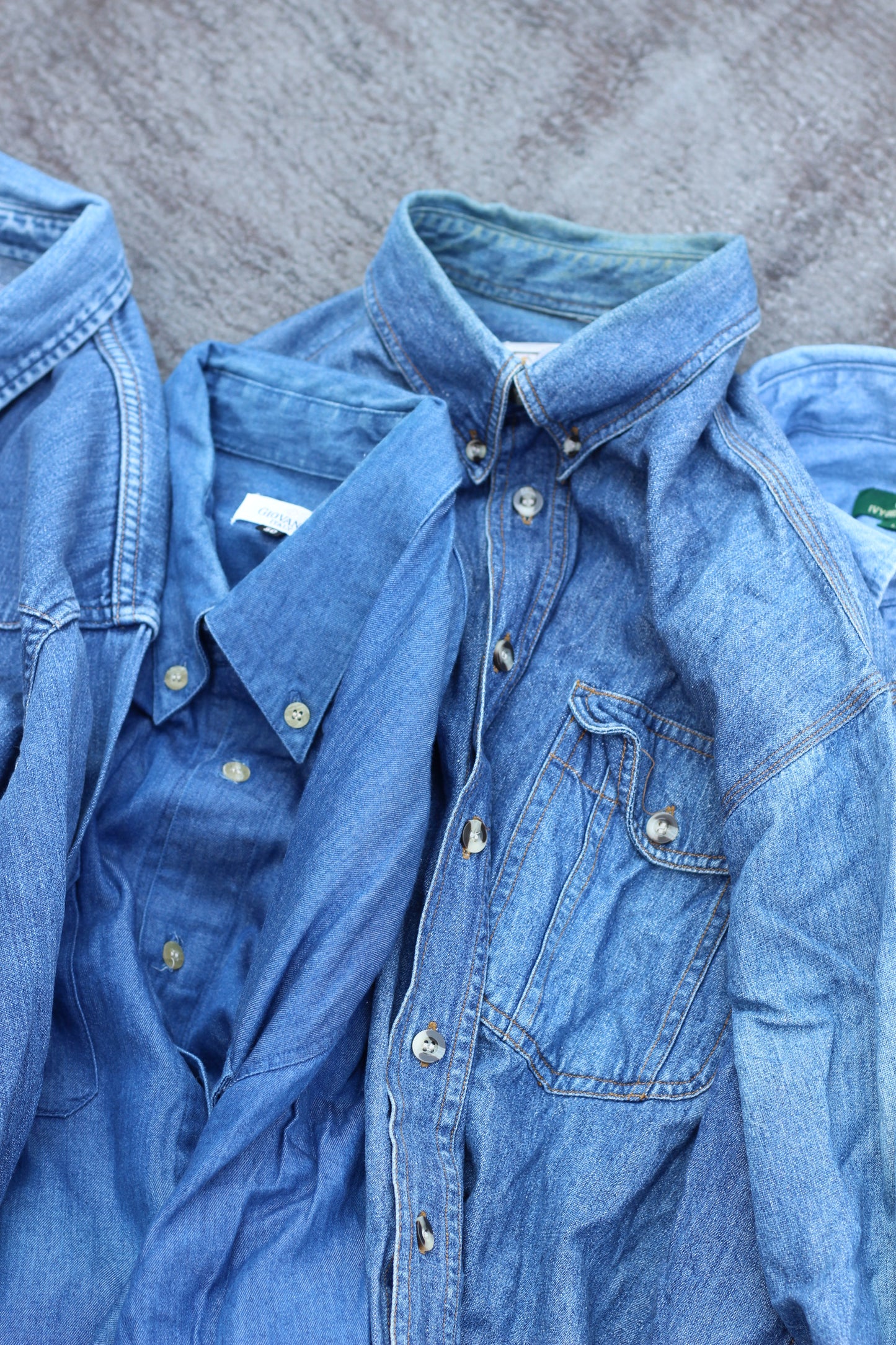 Men's Long Sleeve Denim Shirt x7点