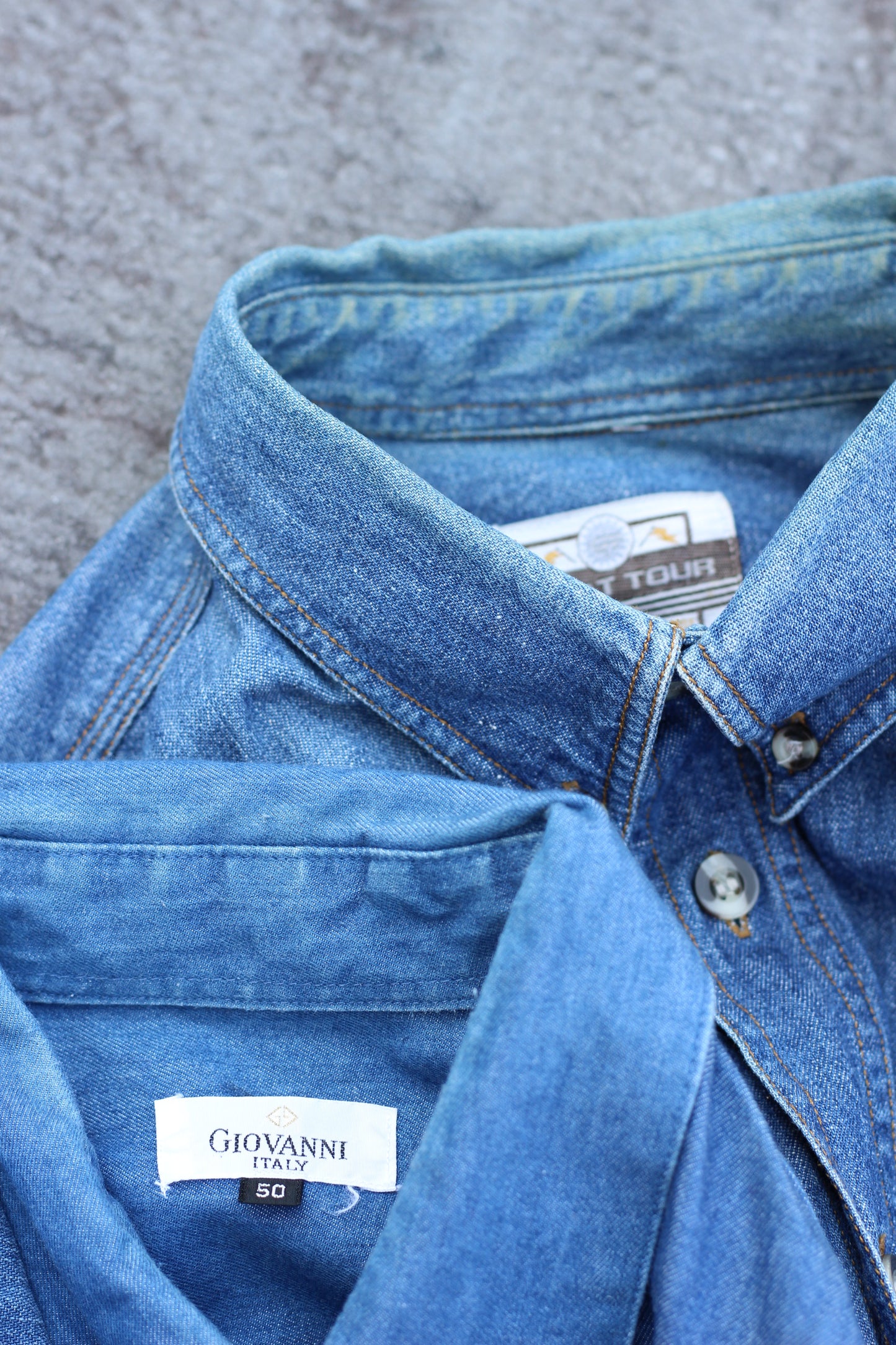Men's Long Sleeve Denim Shirt x7点