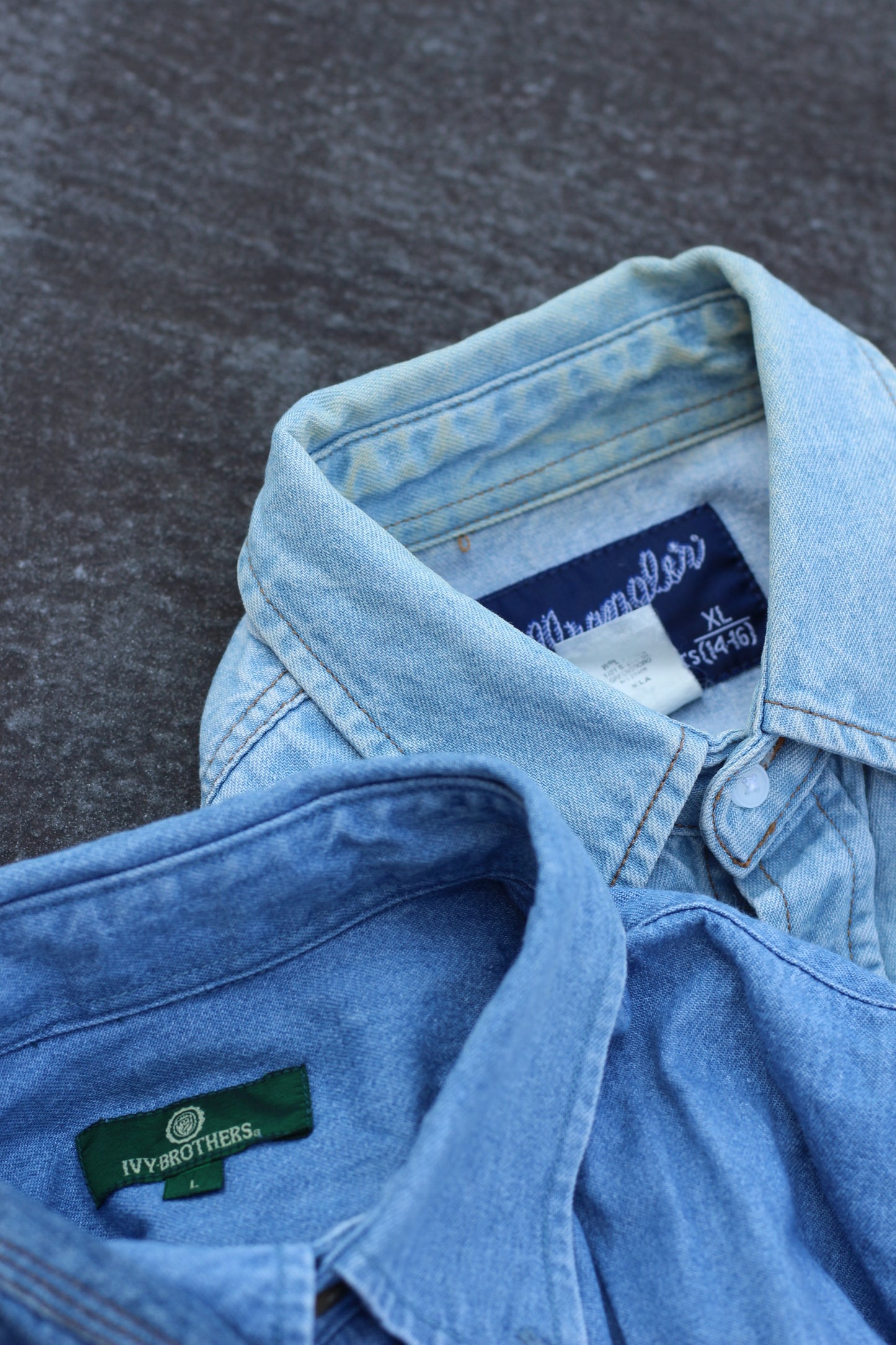 Men's Long Sleeve Denim Shirt x7点