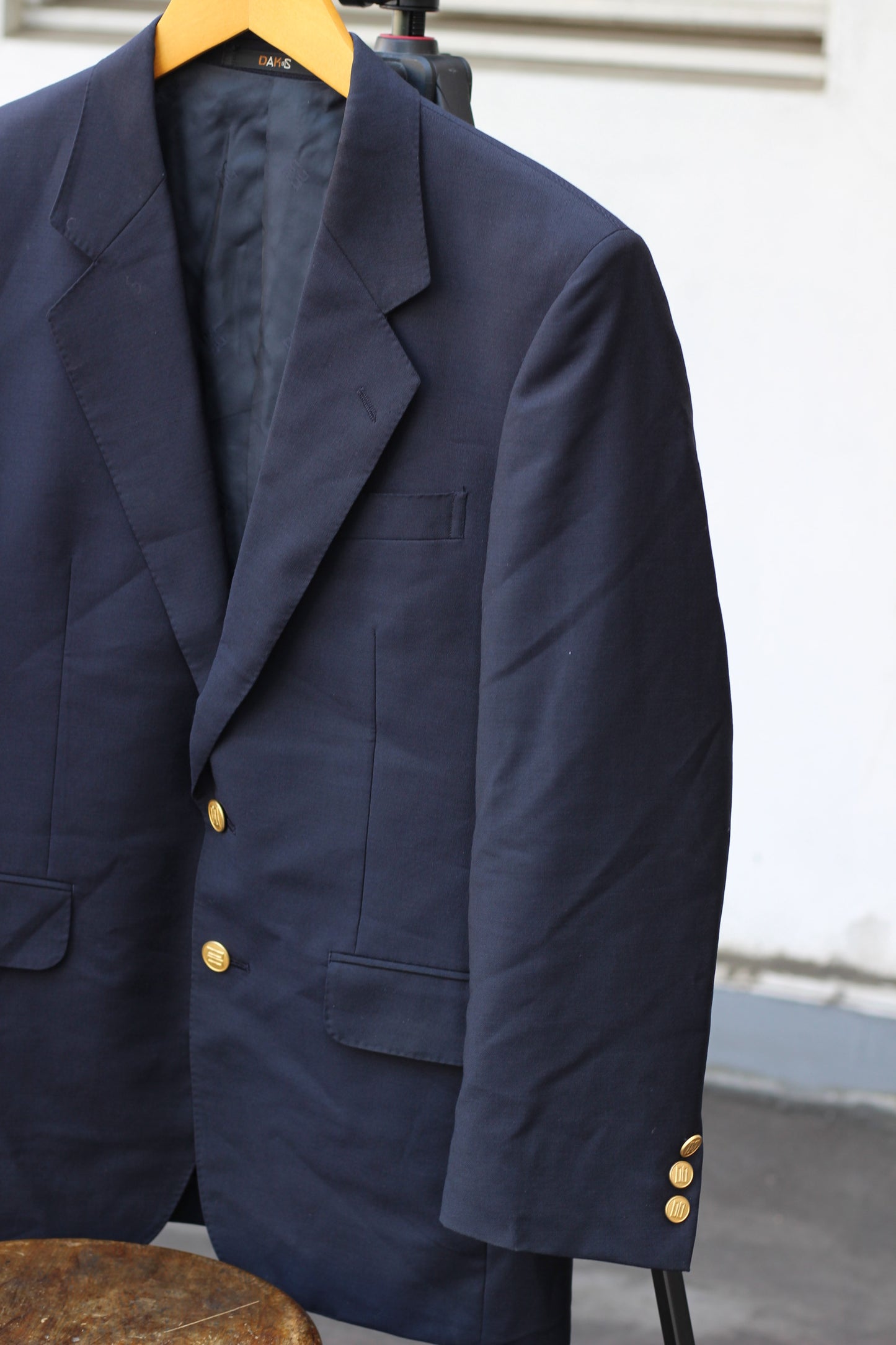 Men's Design & High-Quality American Traditional Gold Button Tailored Jacket x5点