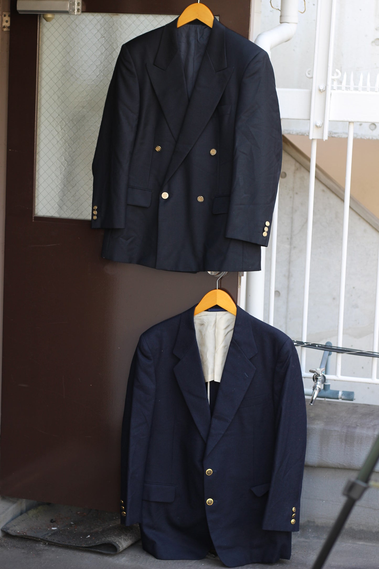 Men's Design & High-Quality American Traditional Gold Button Tailored Jacket x5点