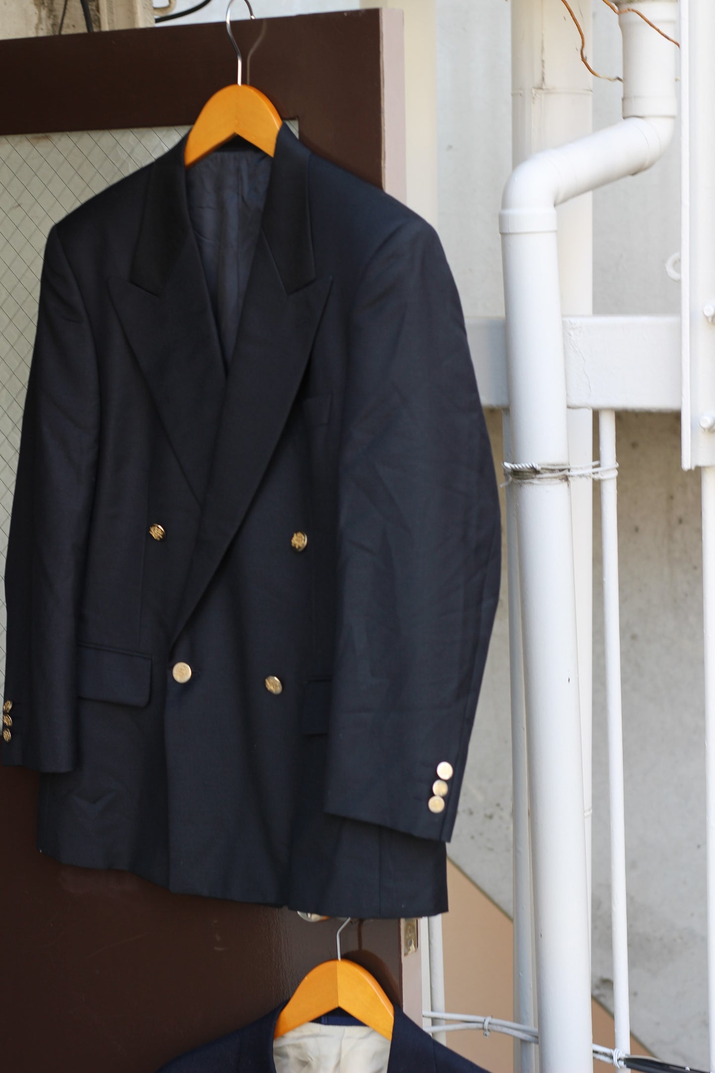 Men's Design & High-Quality American Traditional Gold Button Tailored Jacket x5点