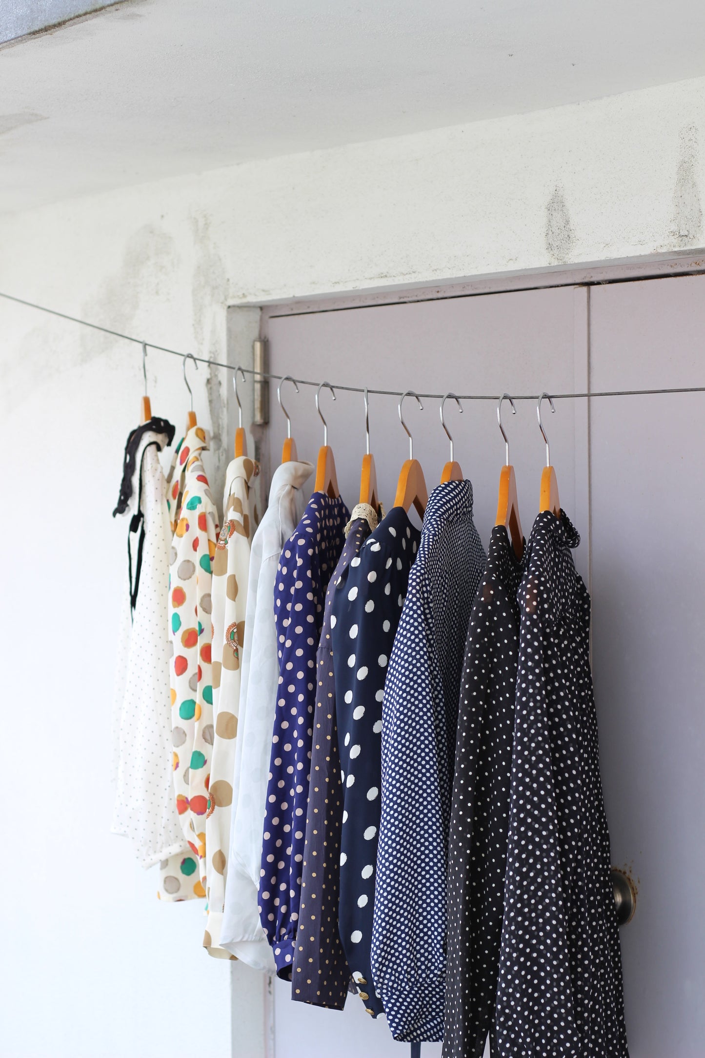 Vintage Dot Long Sleeve Blouse x10点