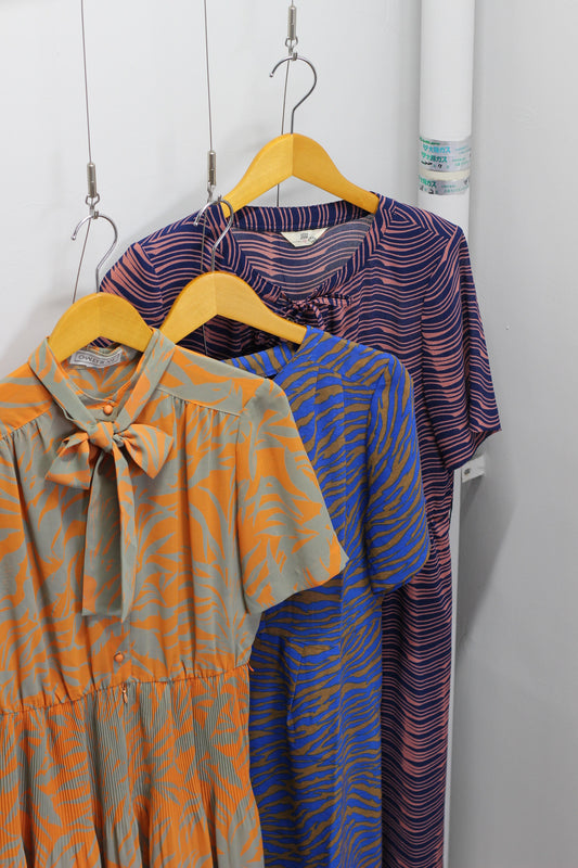 Vintage Design Short Sleeve One-Piece x5点