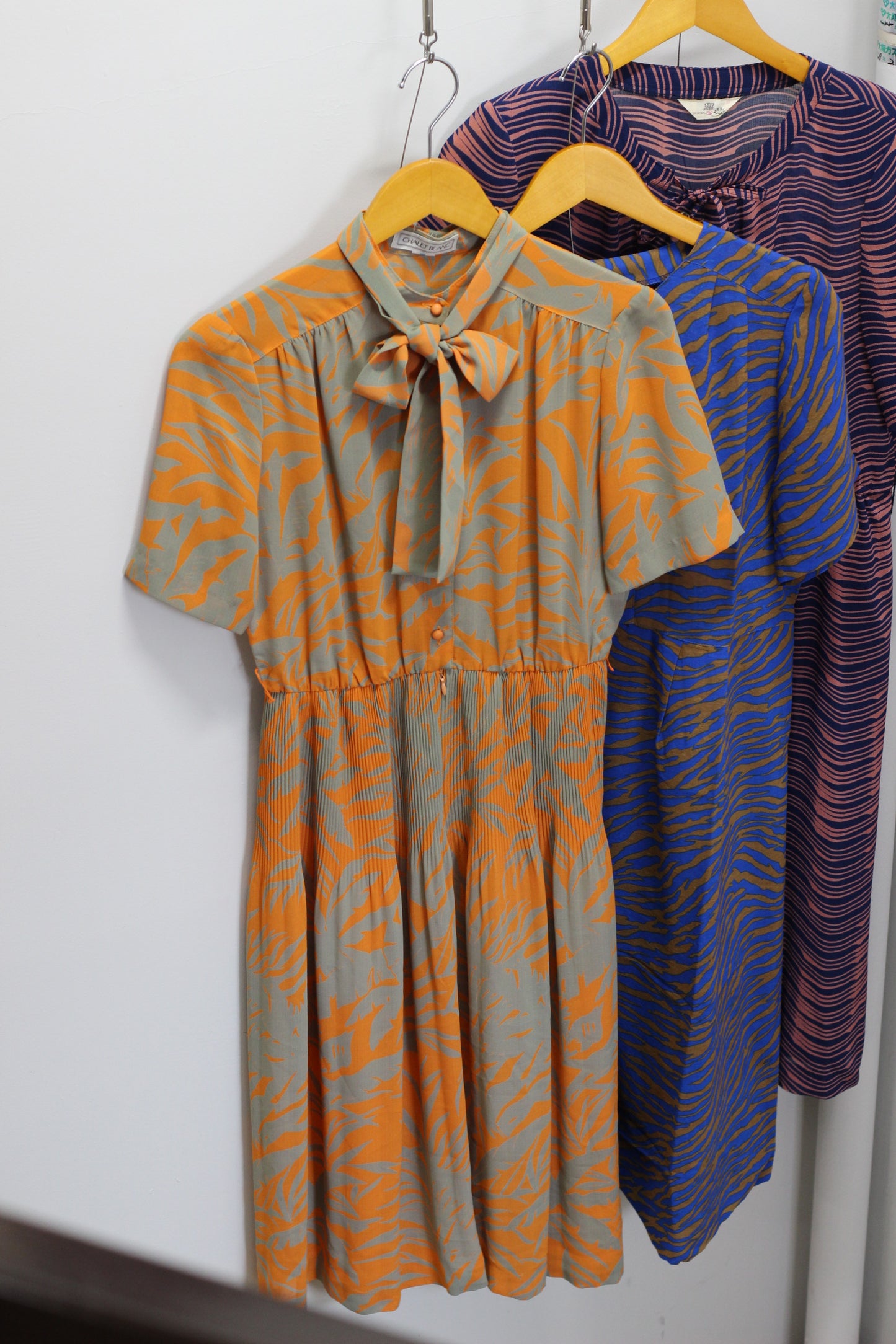 Vintage Design Short Sleeve One-Piece x5点