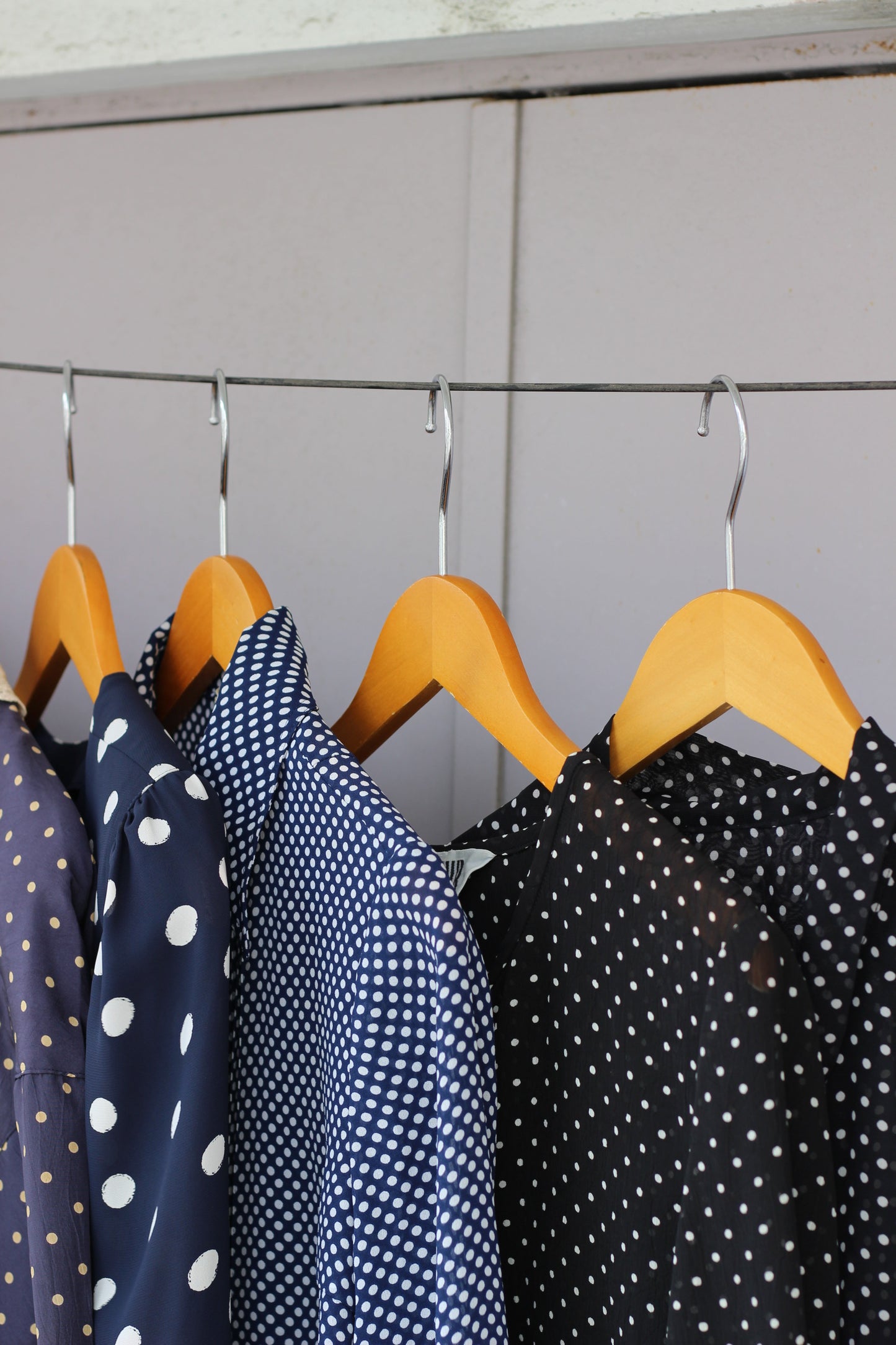 Vintage Dot Long Sleeve Blouse x10点