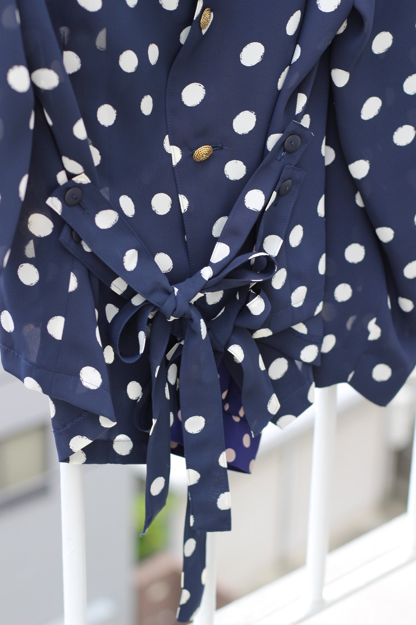 Vintage Dot Long Sleeve Blouse x10点