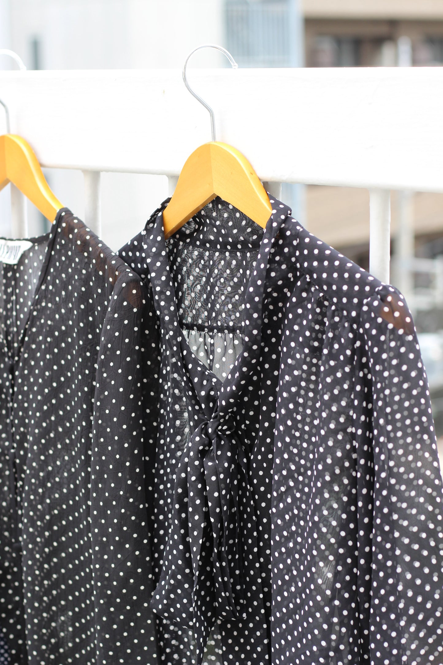 Vintage Dot Long Sleeve Blouse x10点