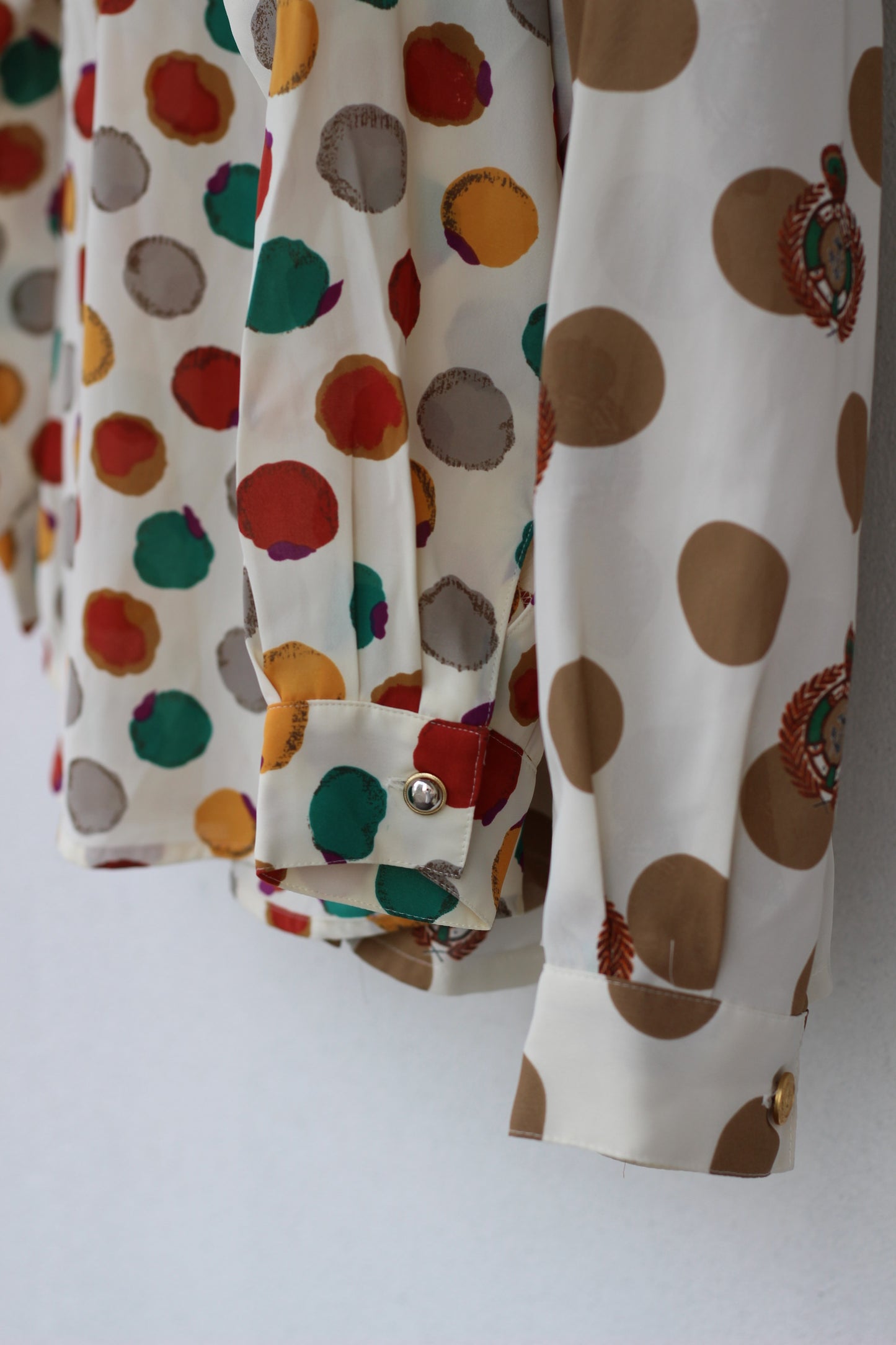 Vintage Dot Long Sleeve Blouse x10点
