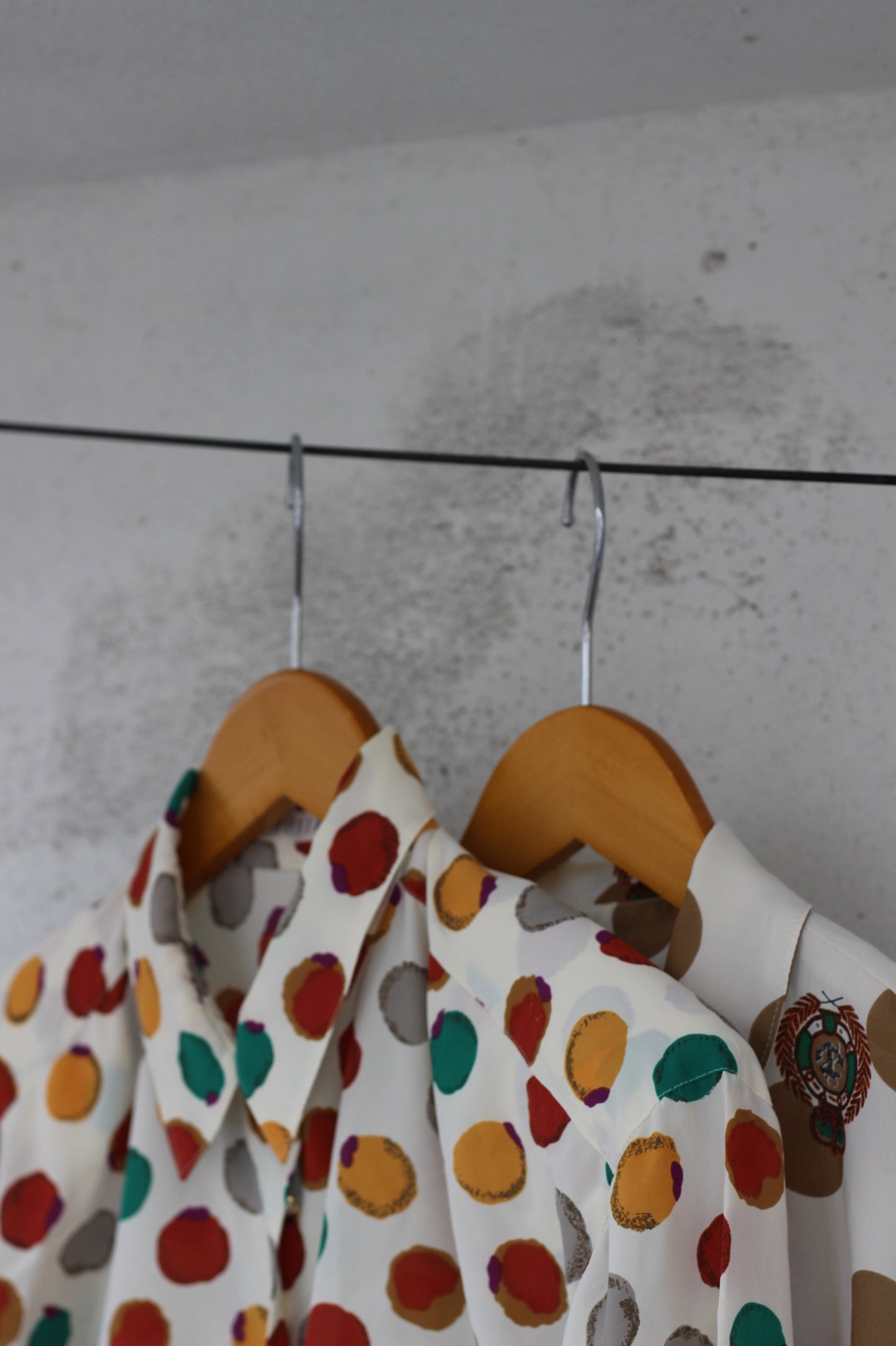 Vintage Dot Long Sleeve Blouse x10点