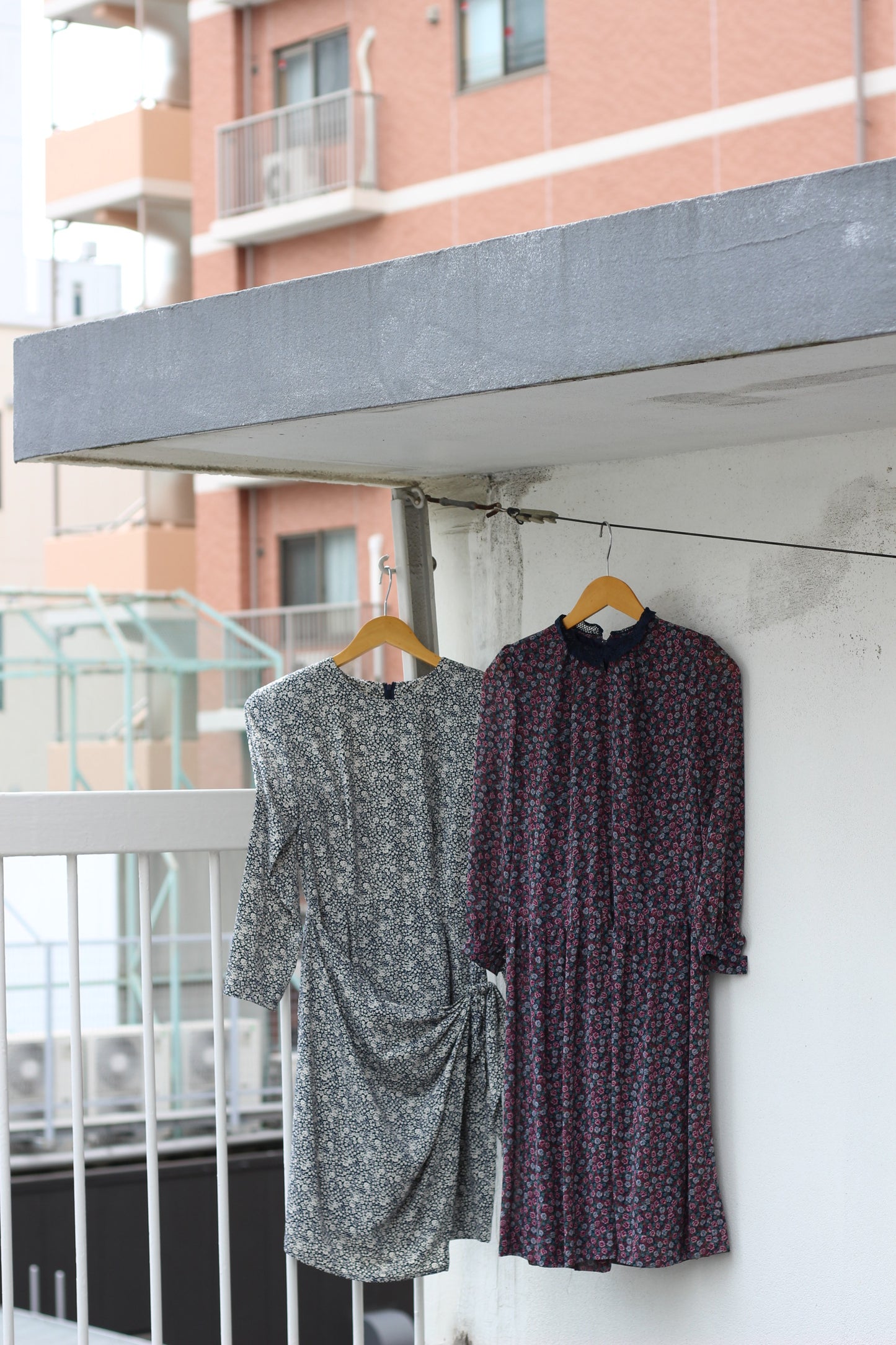 Vintage Flower Long Sleeve One-Piece x7点