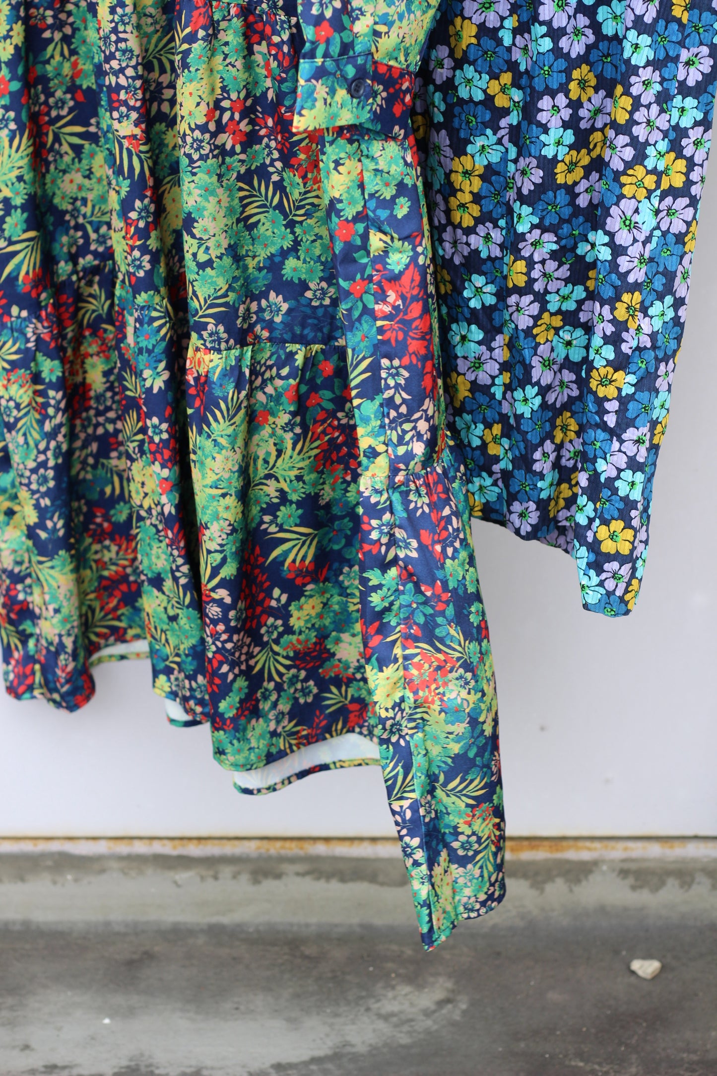 Vintage Flower Long Sleeve One-Piece x7点