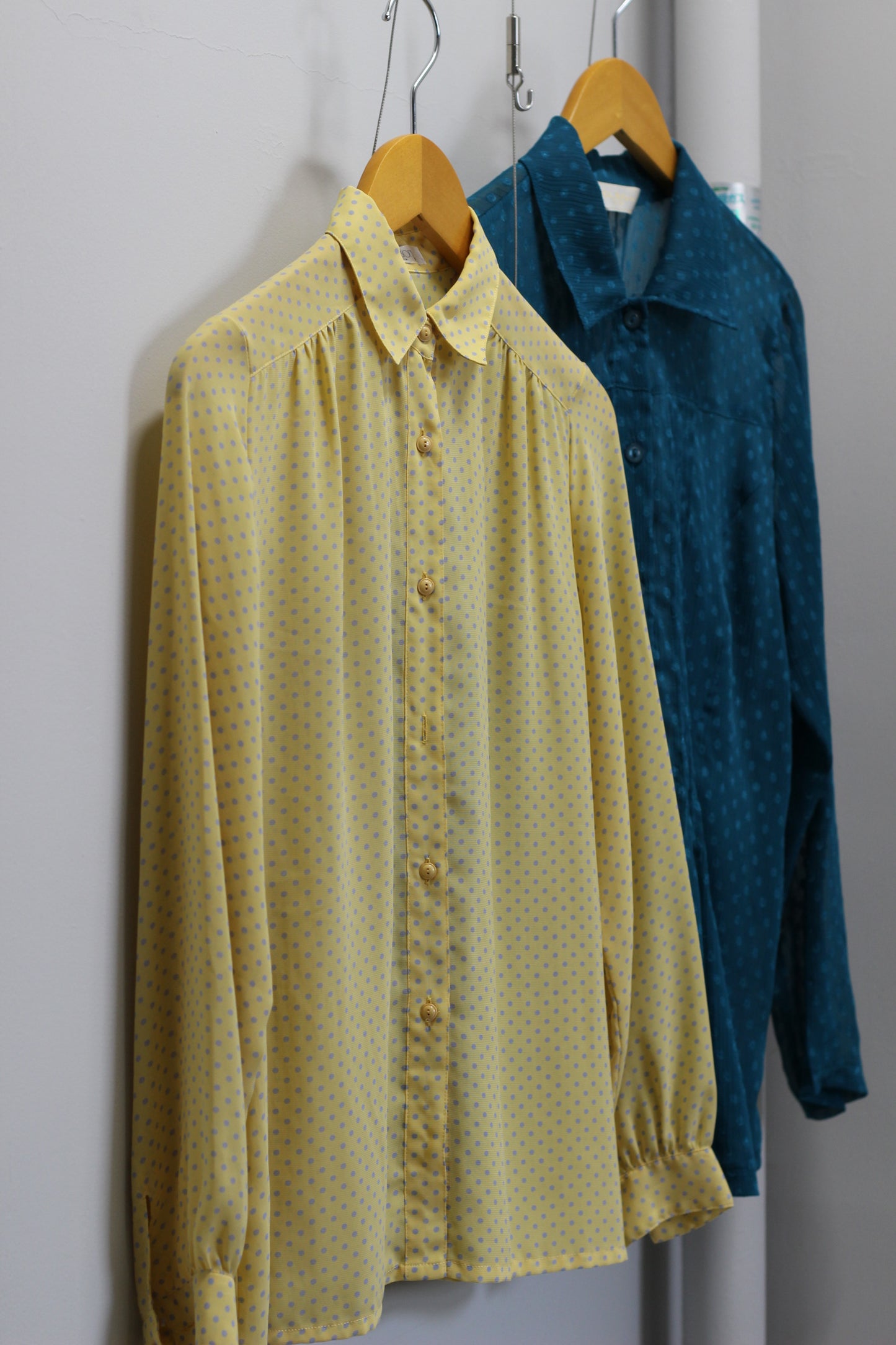 Vintage Dot Long Sleeve Blouse x4点
