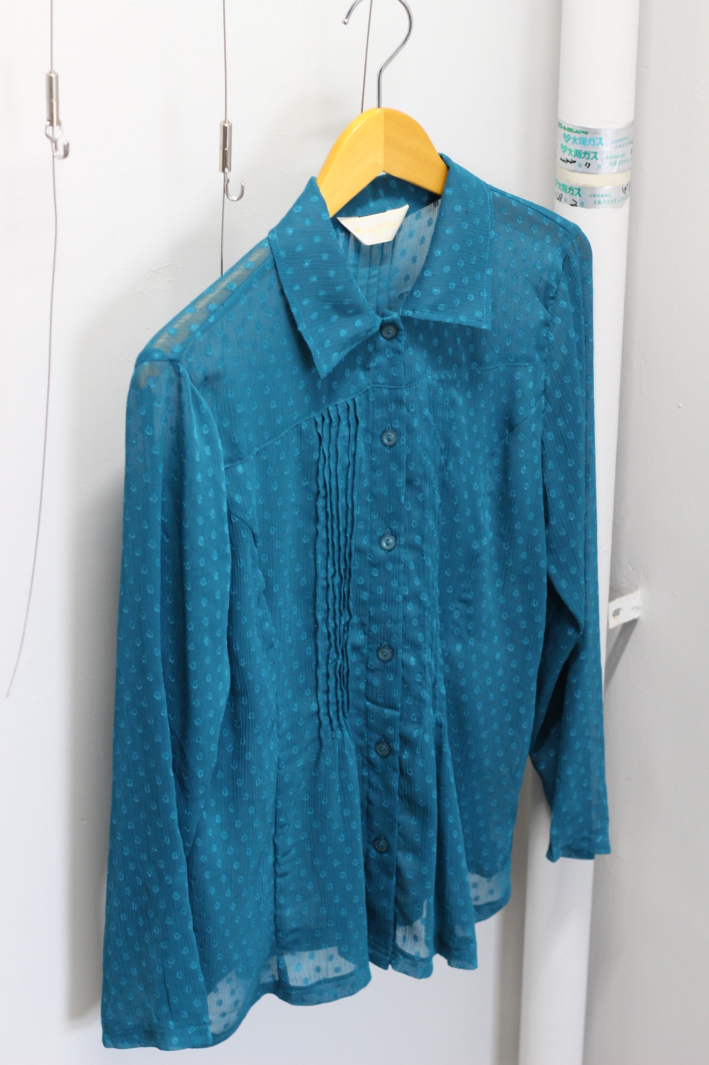 Vintage Dot Long Sleeve Blouse x4点