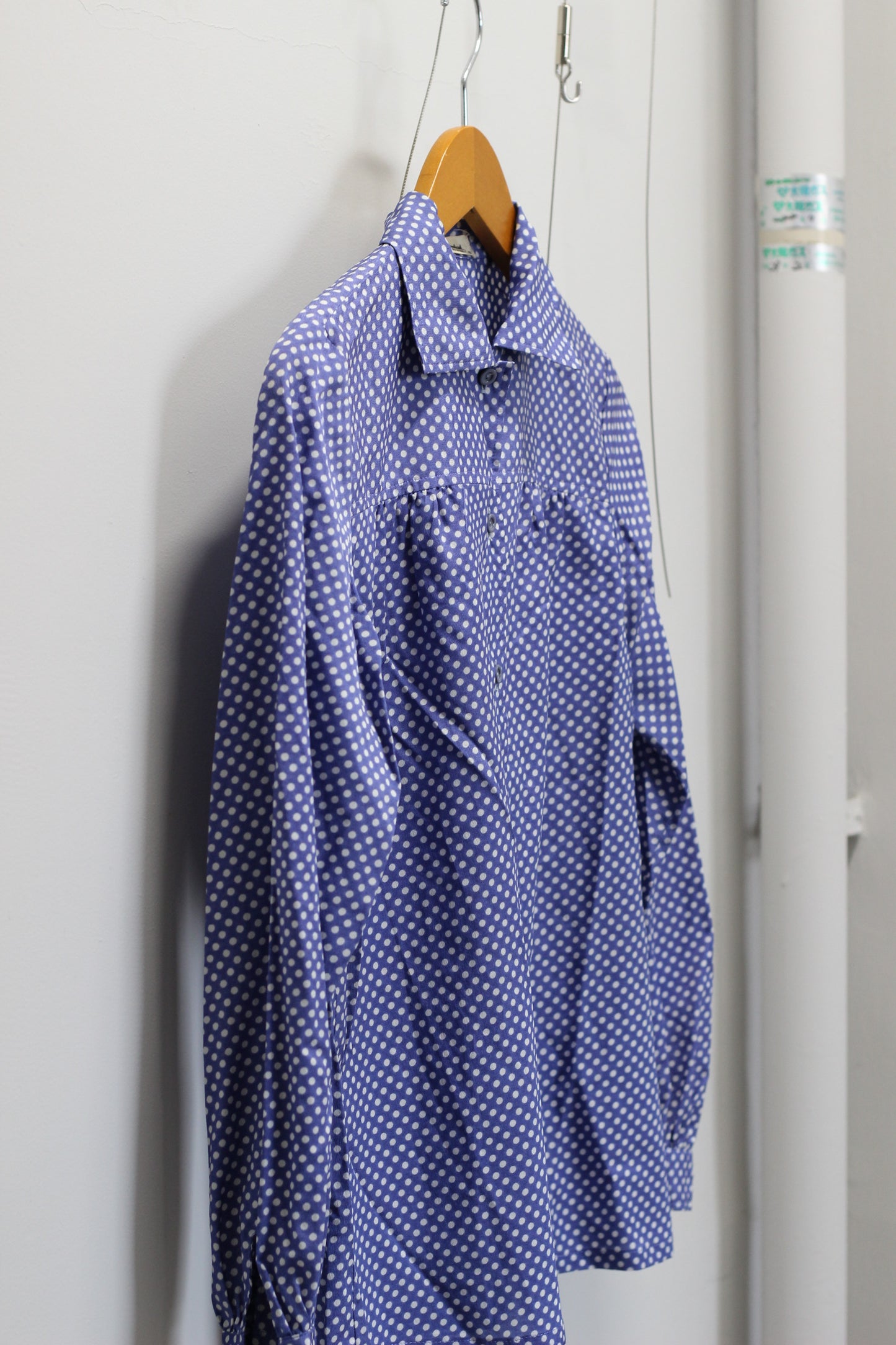 Vintage Dot Long Sleeve Blouse x4点