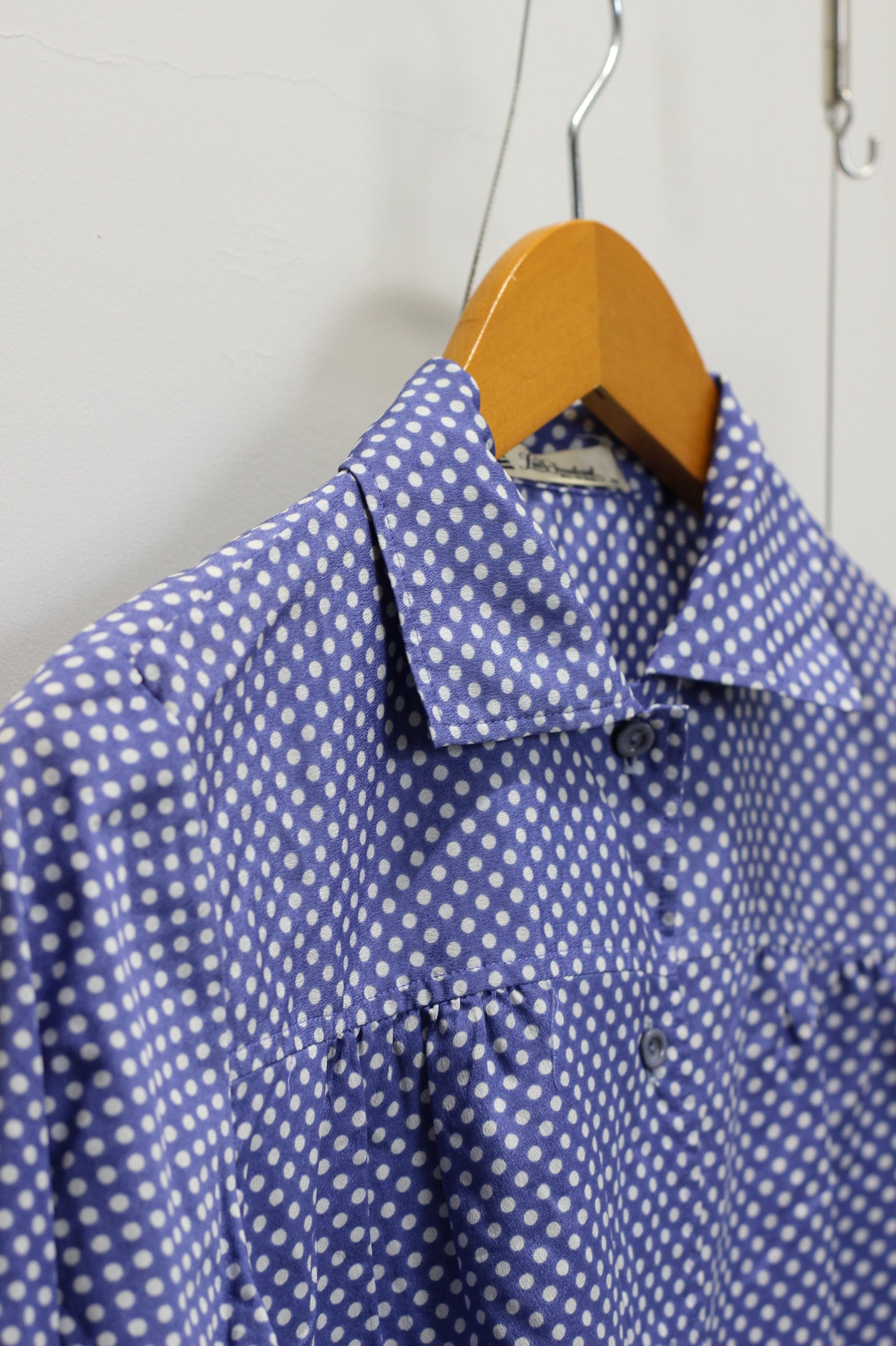 Vintage Dot Long Sleeve Blouse x4点