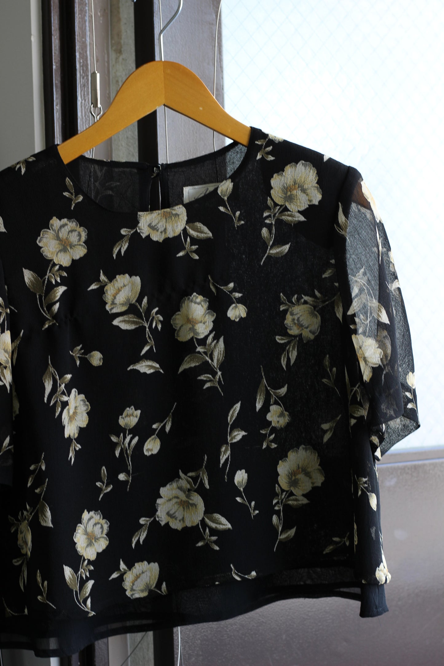 Vintage Flower Short Sleeve Blouse x6点