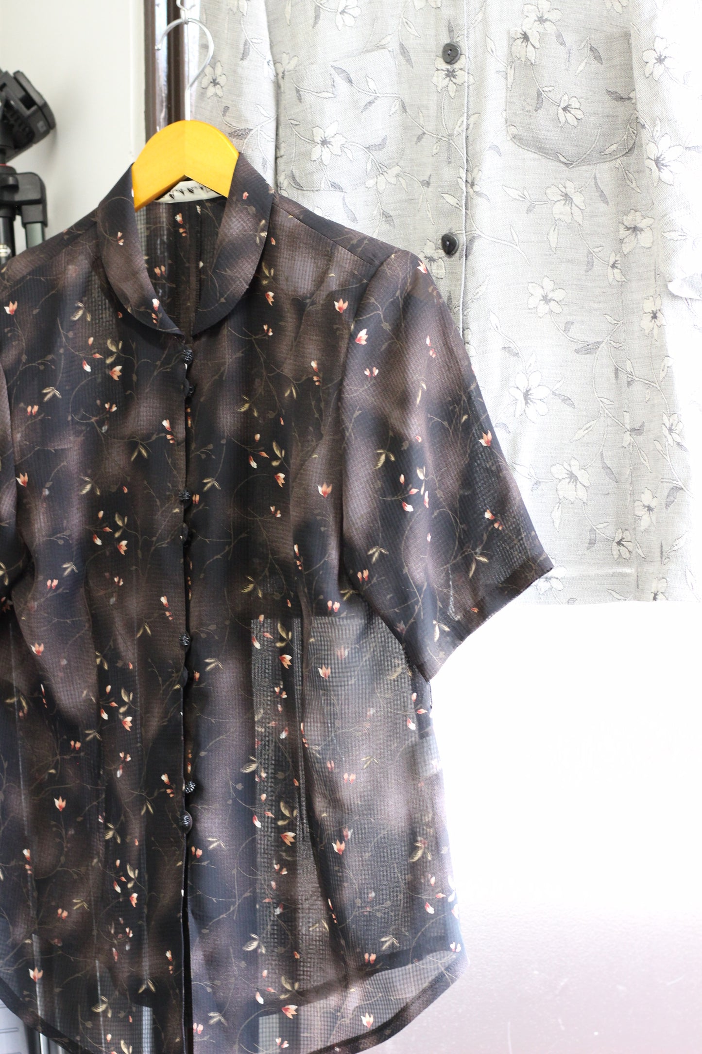Vintage Flower Short Sleeve Blouse x6点