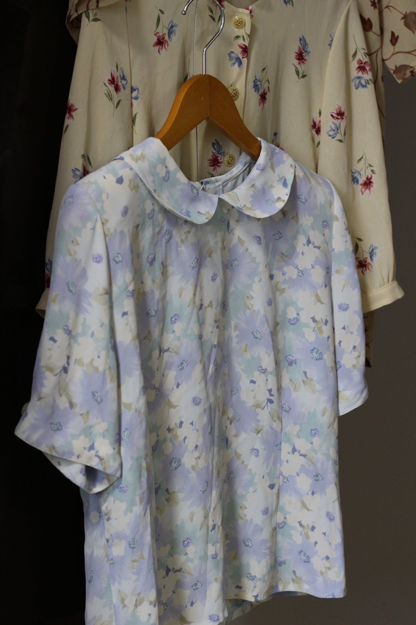 Vintage Flower Short Sleeve Blouse x7点