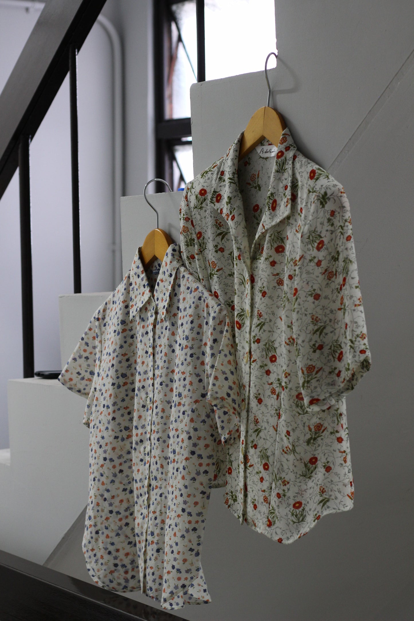 Vintage Flower Short Sleeve Blouse x7点