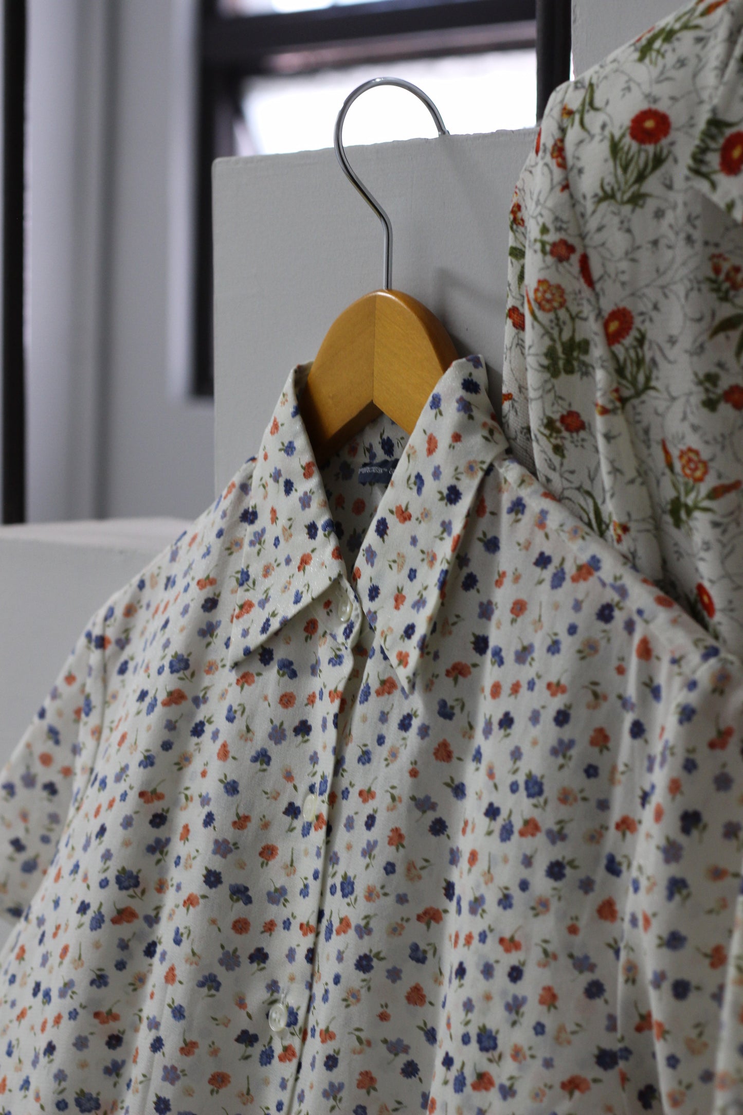 Vintage Flower Short Sleeve Blouse x7点