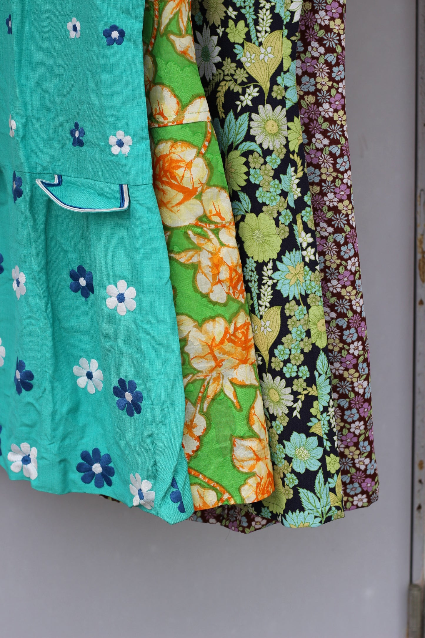Vintage Flower No Sleeve One-Piece x4点