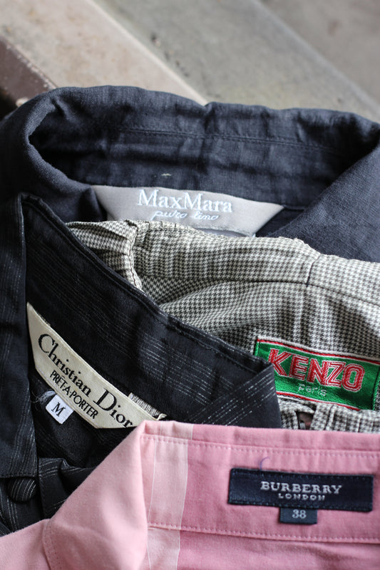 Christian Dior & Burberry & Kenzo Women's Long Sleeve Shirts set x4点