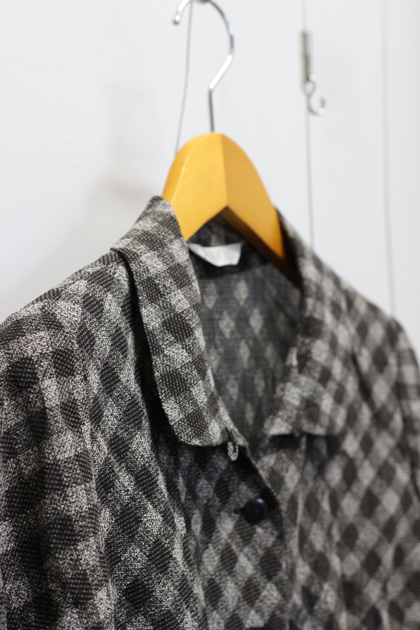Vintage Gingham Check Short Sleeve Blouse x4点