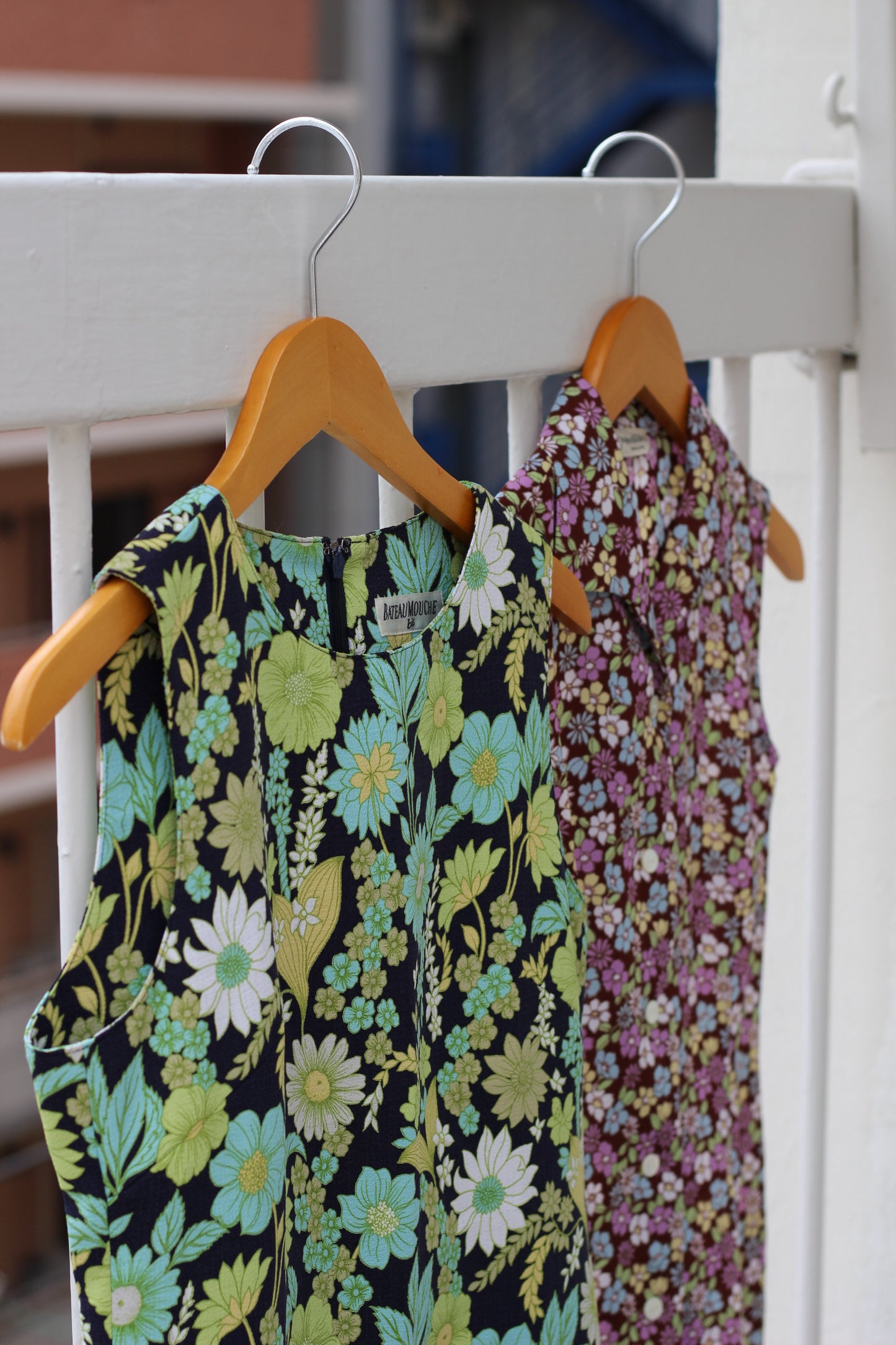 Vintage Flower No Sleeve One-Piece x4点