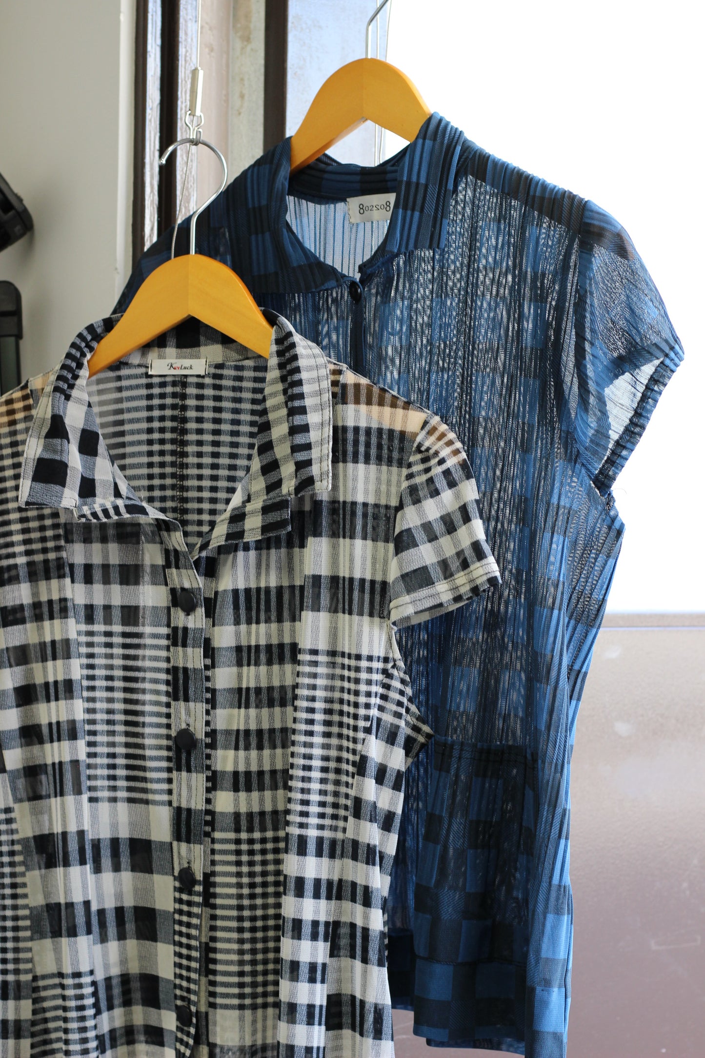 Vintage Check Short Sleeve Blouse x5点
