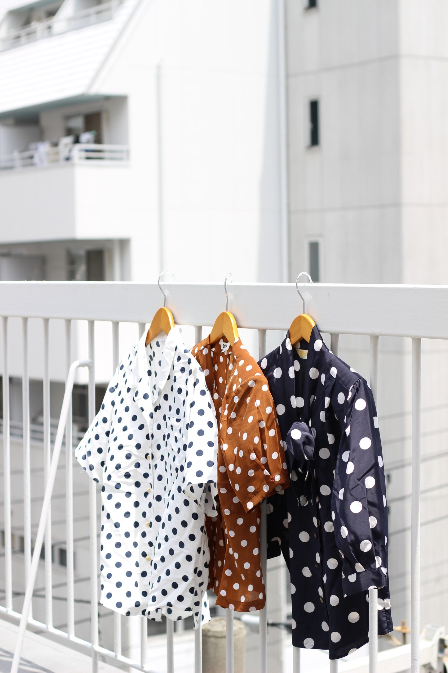 Vintage Dot Short Sleeve Blouse x6点