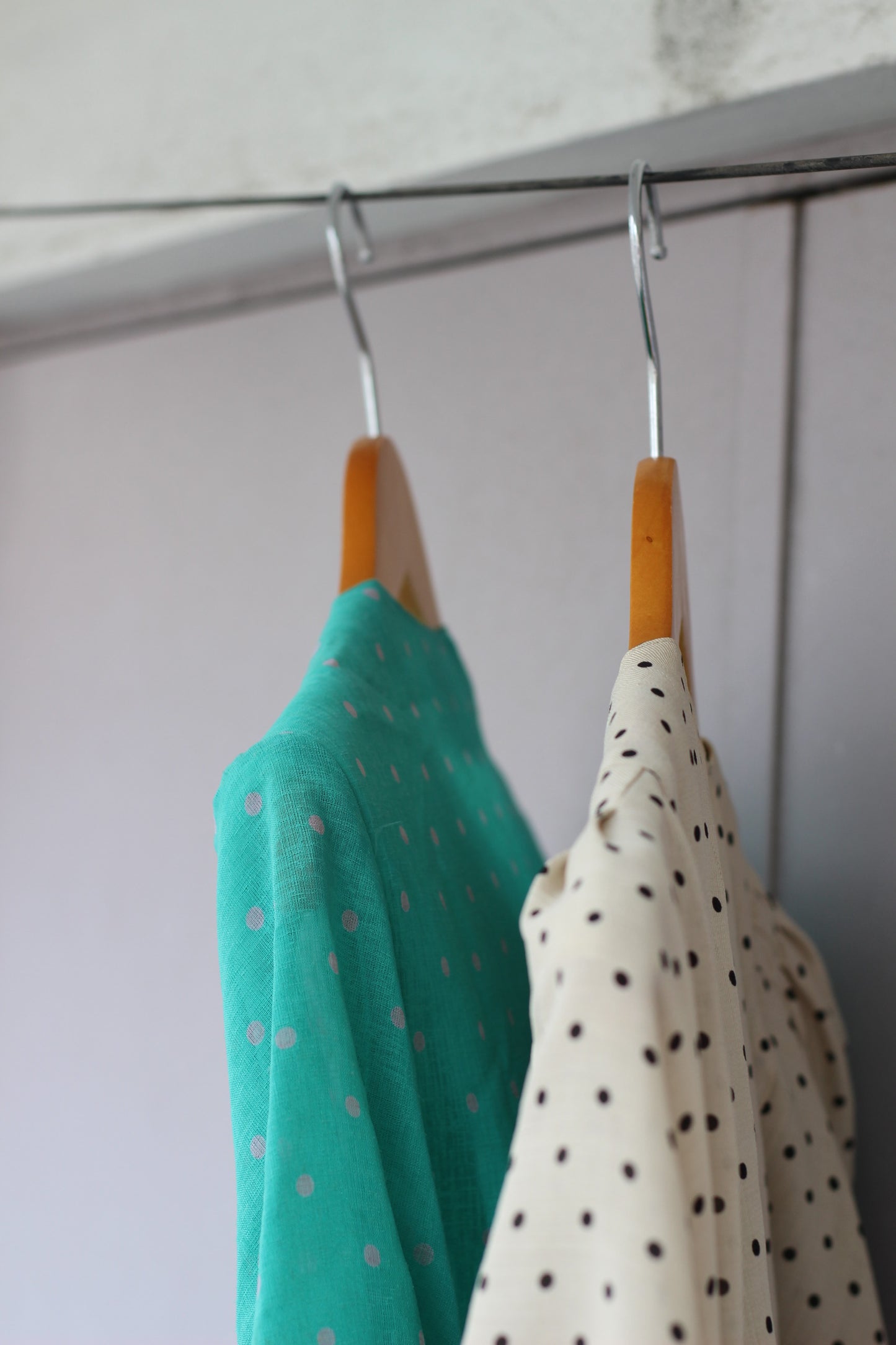 Vintage Dot Short Sleeve Blouse x6点